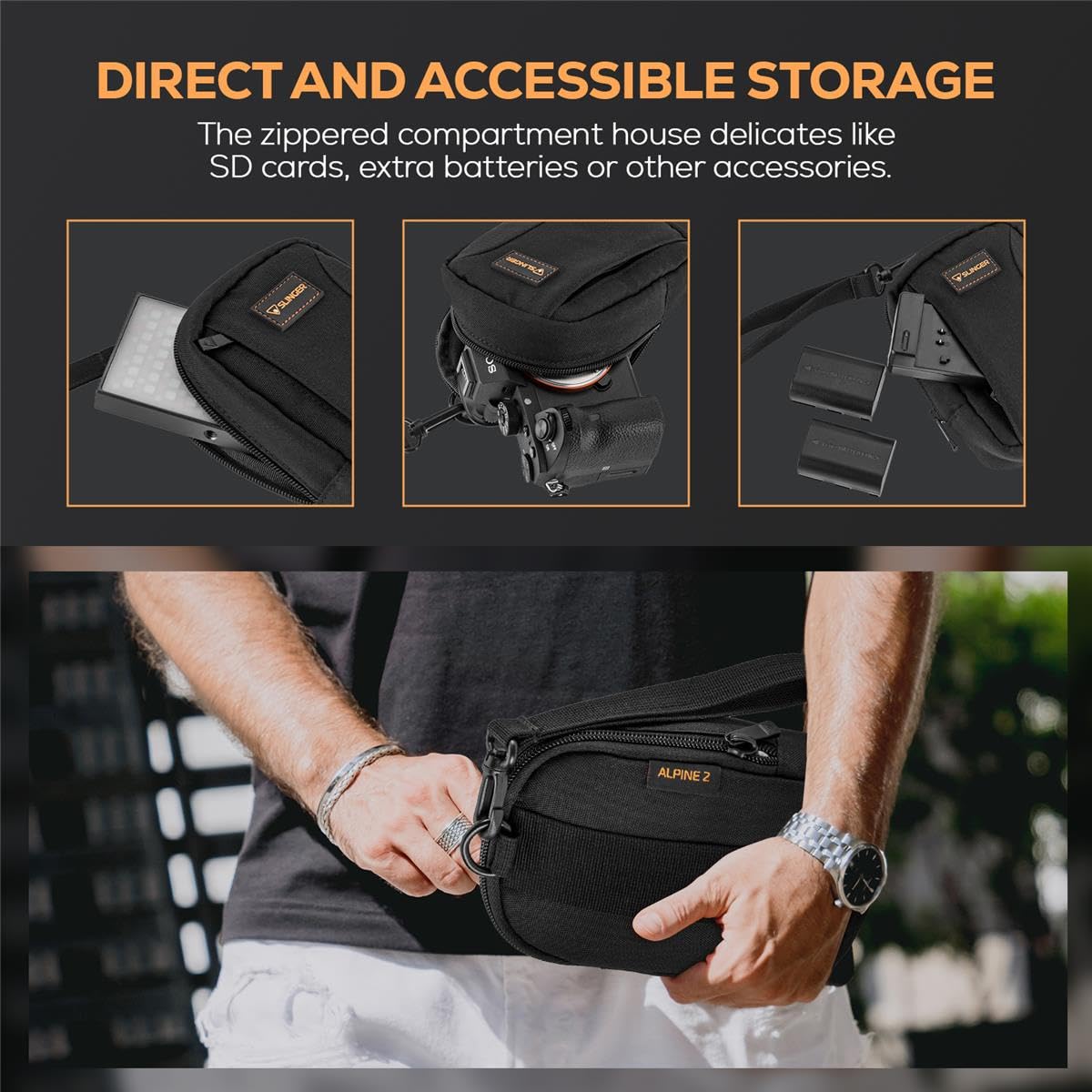 Alpine 2 Camera Bag - Waterproof DSLR/SLR Backpack for Photographers - Perfect for Hiking, Travel & Outdoor Photography Adventures