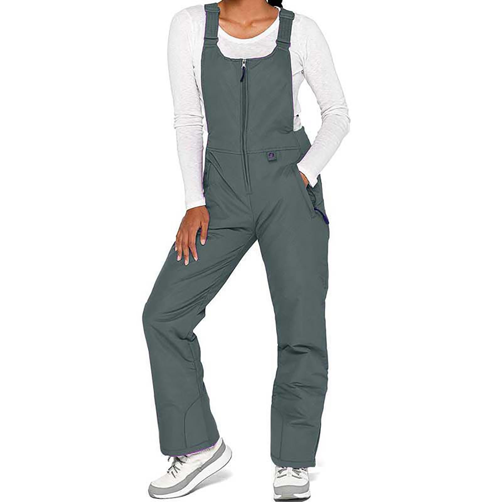 Women's Insulated Waterproof Ski Jumpsuit - Winter Warm Snowboarding Bib Overalls with Adjustable Shoulder Straps | Perfect for Skiing, Snowboarding & Outdoor Winter Activities