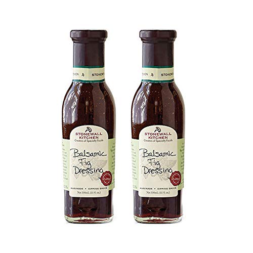 Stonewall Kitchen Balsamic Fig Dressing - Premium Gourmet Salad Dressing, 11 oz (Pack of 2) - Perfect for Salads, Marinades & Cheese Platters