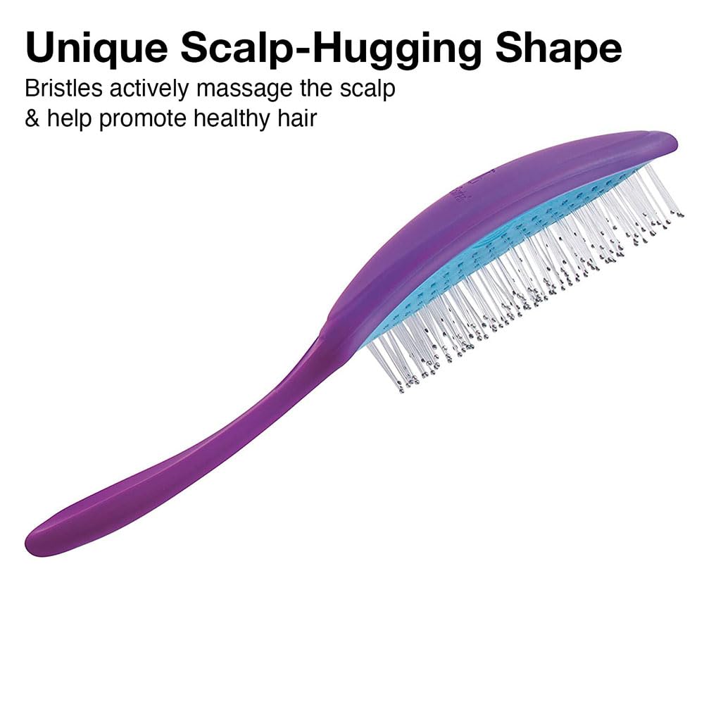 Olivia Garden Detangling Brush - Removable Cushion for Scalp Massage, All Hair Types - Perfect for Wet & Dry Hair Care at Home
