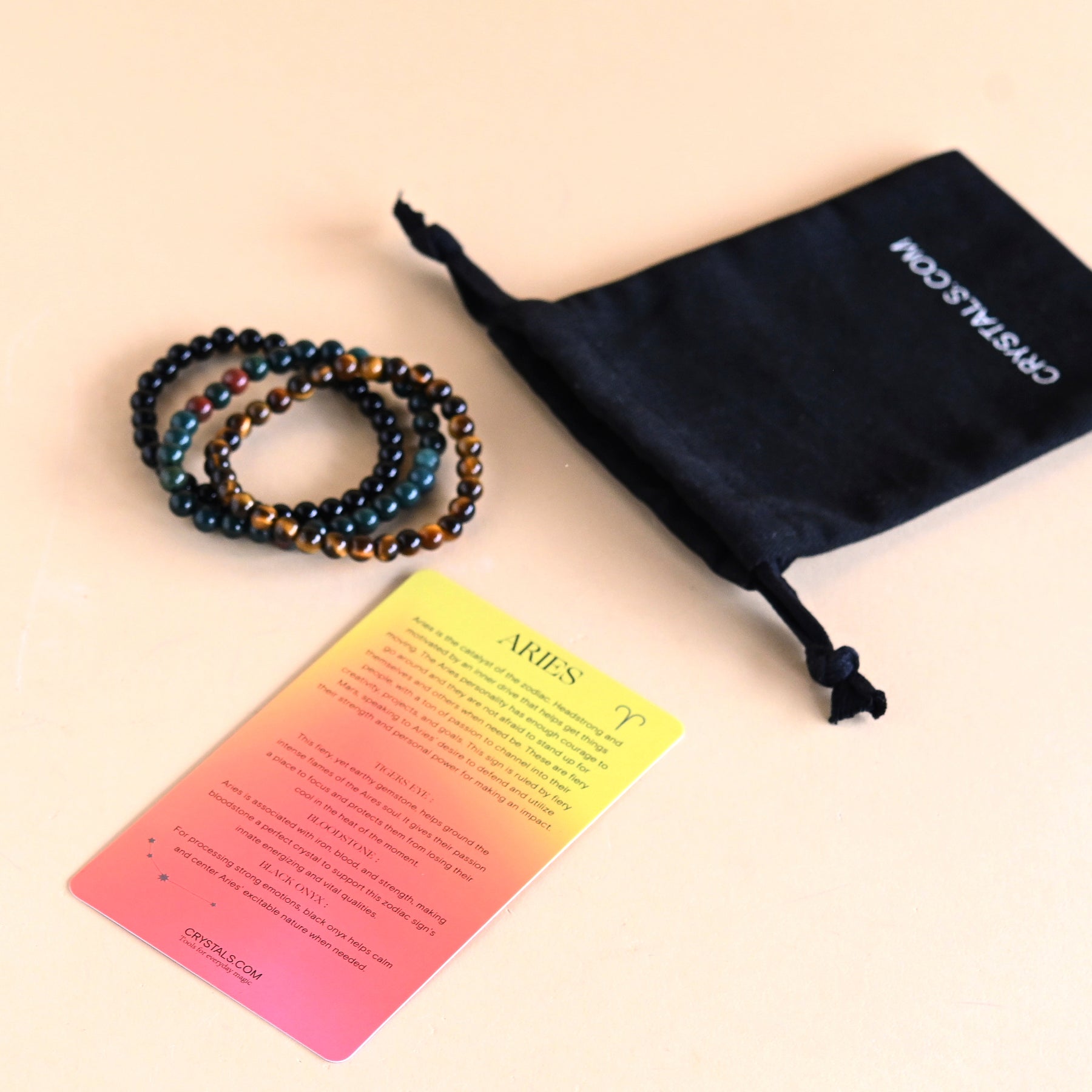 Aries Zodiac Bracelet Trio Set - Gold & Silver Star Sign Bracelets for Women - Perfect for Birthdays, Gifts & Daily Wear