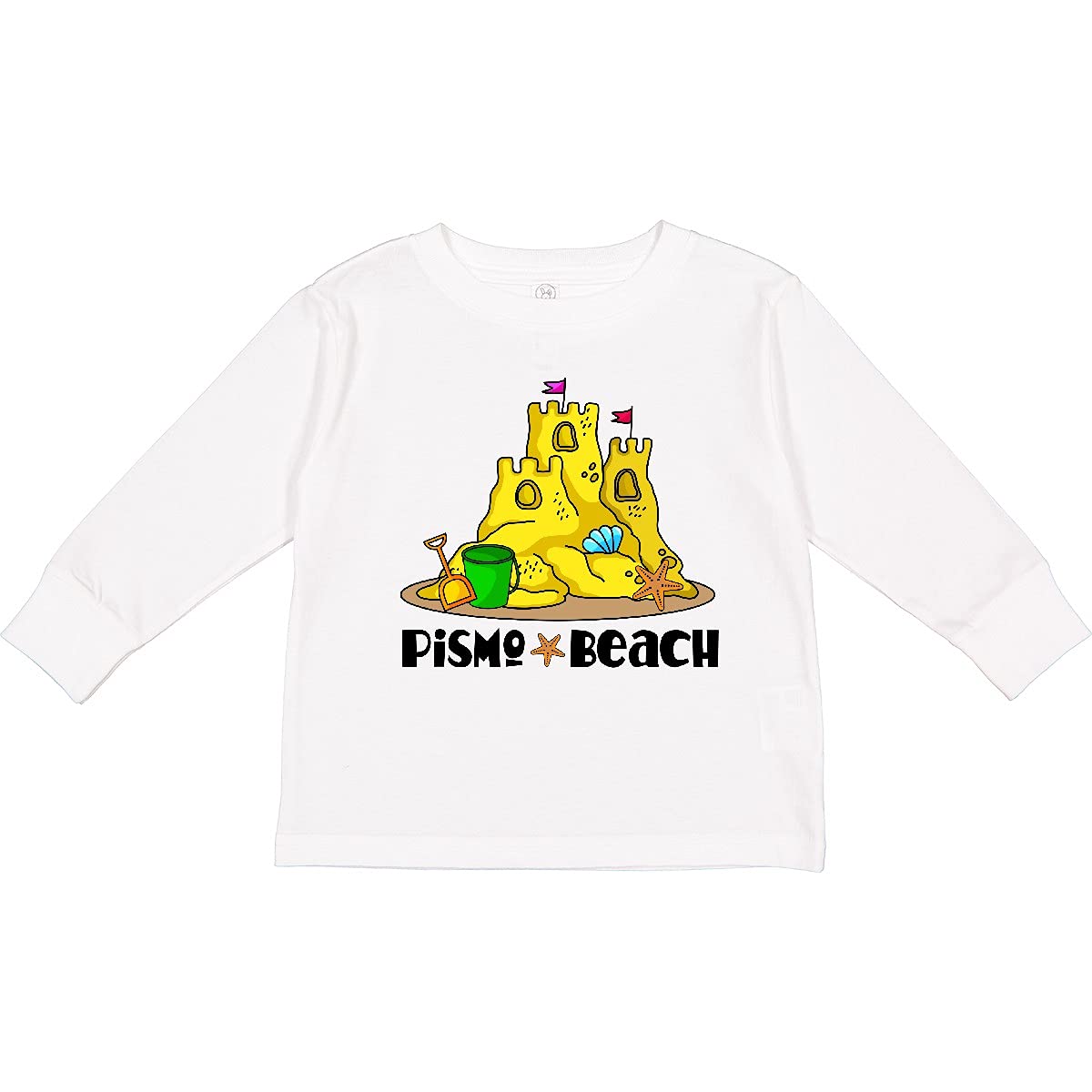 Inktastic Pismo Beach California Vacation Toddler Long Sleeve T-Shirt - Soft Cotton Kids Tee for Boys & Girls - Perfect for Beach Trips, Family Vacations & Casual Outings
