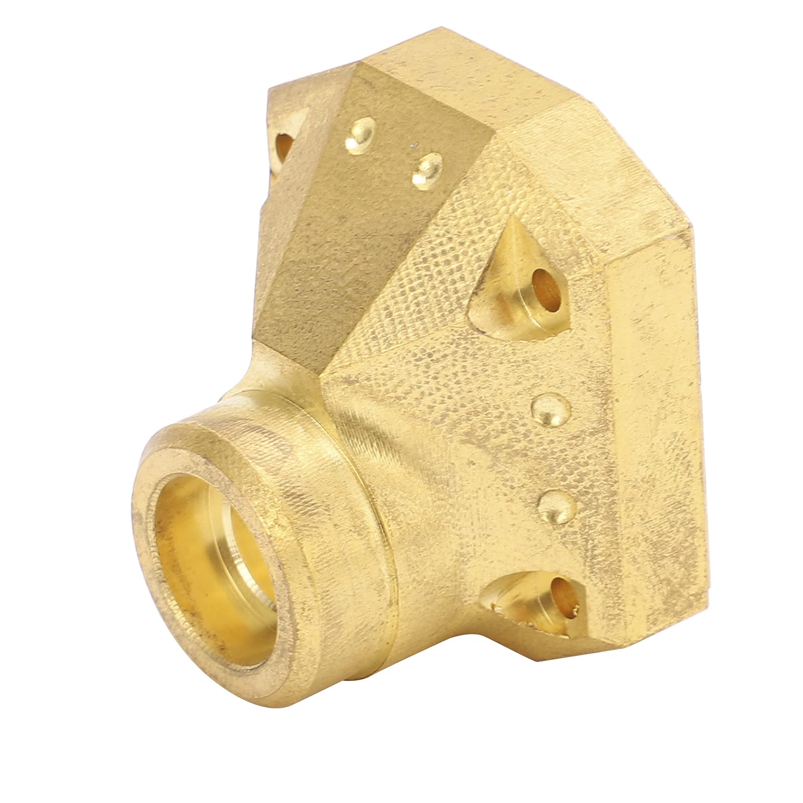Shanrya High-Performance Brass Differential Cover for RC Cars - Durable Golden Axial Differential Cover Upgrade - Perfect for Off-Road Racing & Crawler RC Models