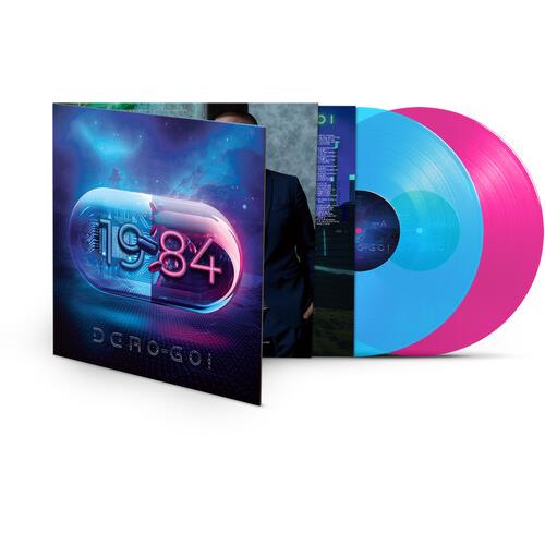 1984 Blue/Pink Vinyl LP - Limited Edition Vintage Record for Music Collectors & Audiophiles - Perfect for Home Listening & Retro Music Enthusiasts