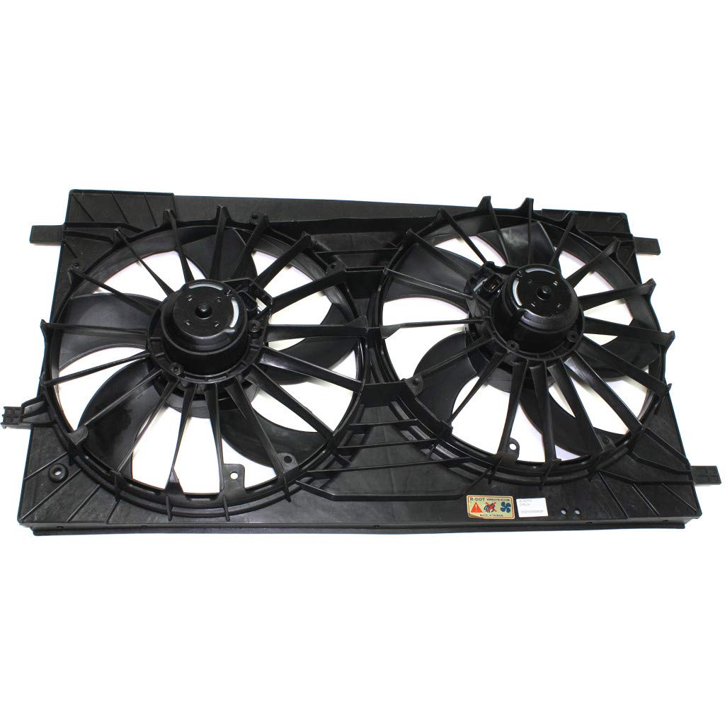 Chrysler 200 Radiator Cooling Fan 2011-2014 Replacement - Dual Fan Assembly Part #CH3110124 & 68031872AA - Perfect for Overheating Prevention & Engine Cooling