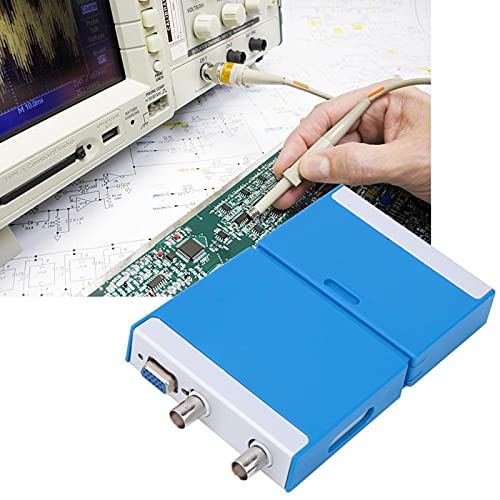 50MHz Dual Channel USB Oscilloscope - 1G Sampling Rate Digital PC Oscilloscope Kit with Probes for Electronics Testing, Circuit Design & DIY Projects