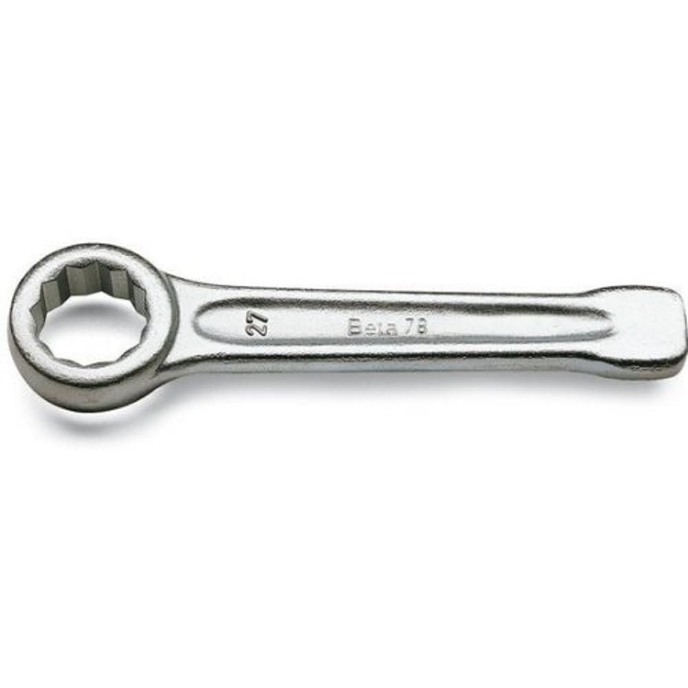 Beta 78 135mm Slogging Box End Wrench - Zinc Plated Heavy Duty Tool for Automotive Repair & Plumbing
