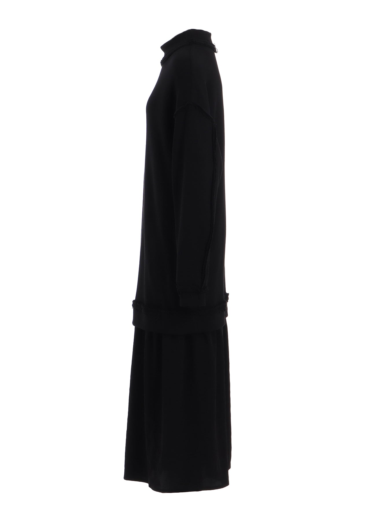 Soft Cotton & Cellulose Fleece High Neck Dress for Women - Cozy Winter Wear, Casual Outfits & Layering Essentials