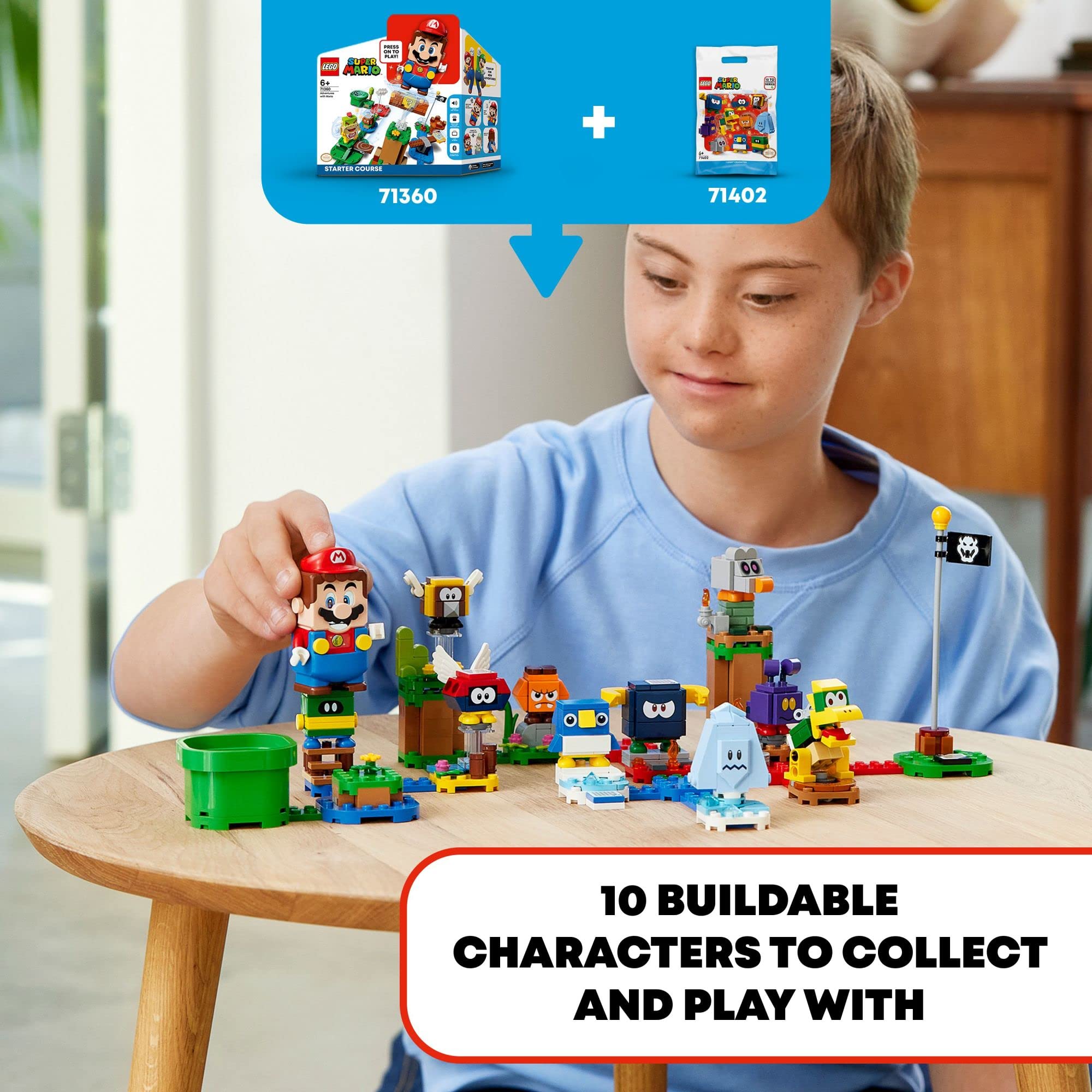**LEGO Super Mario Character Packs – Series 4 71402 Building Kit | Collectible Toy Gift for Kids Ages 6+ | Compatible with Starter Course Playsets (71360 & 71387) | Interactive Play for Creative Fun at Home or Parties**
