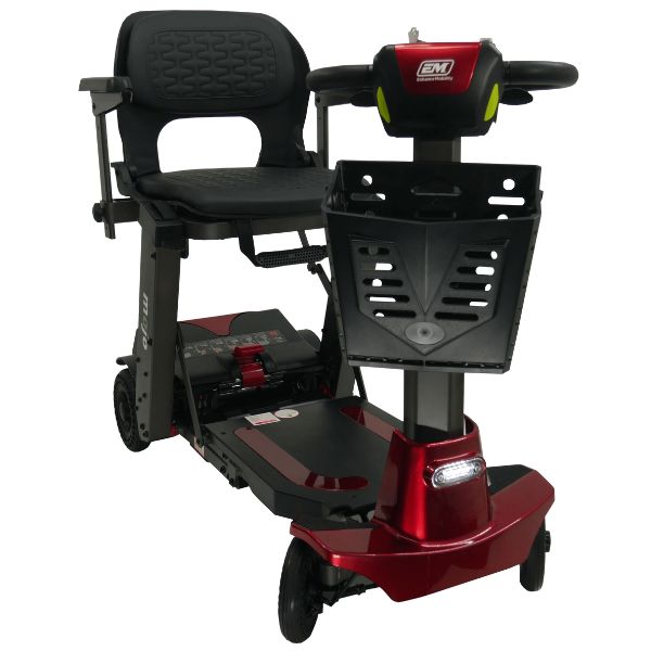 Mojo Manual Folding Scooter - Lightweight & Portable Mobility Aid for Adults & Seniors - Perfect for Travel, Shopping & Outdoor Activities