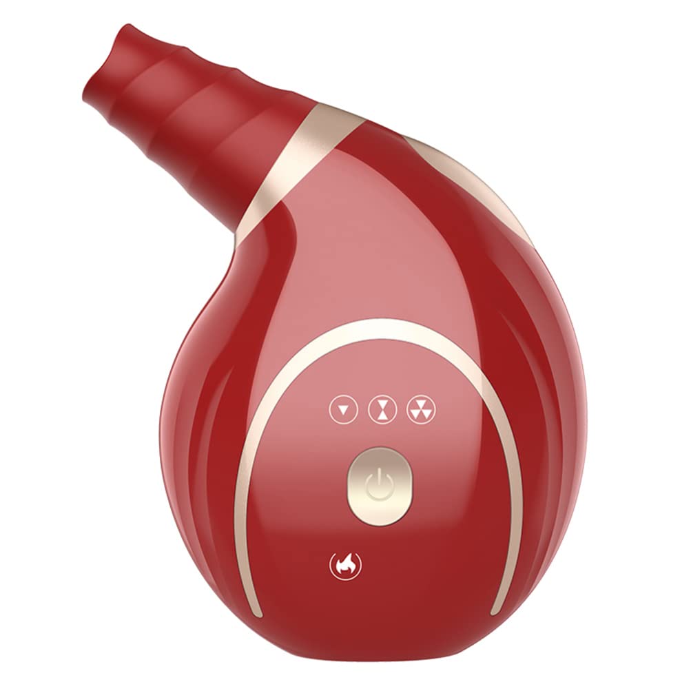 Electric Blackhead Vacuum Cleaner - Pore Vacuum Extractor Tool for Comedo & Blackhead Removal, Beauty Device for Women & Men (Red) - Perfect for Home Spa & Facial Care Routine