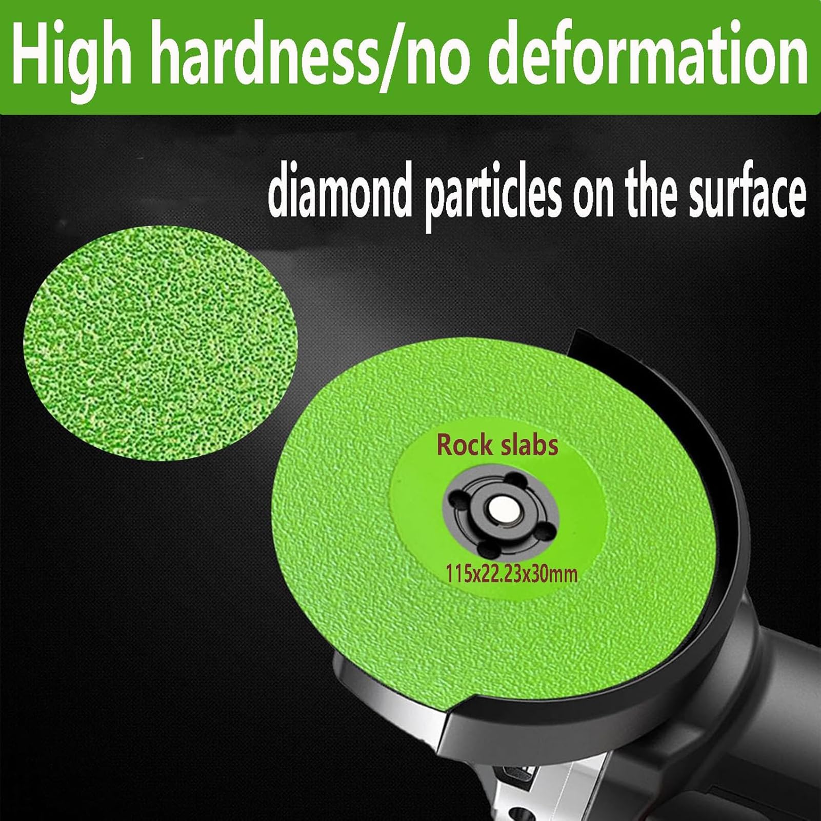 4.5 Inch Diamond Grinding Disc for Tile, Ceramic, Glass - Rock Slab Cutting & Grinding Wheel with Long Lifespan (6 Pack) - Perfect for DIY Projects, Home Renovations & Professional Stone Work