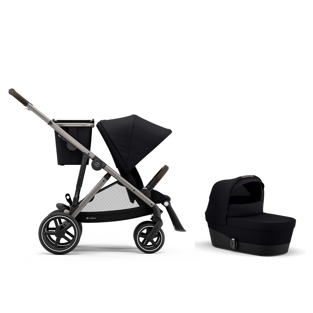Cybex Gold Gazelle S Complete Stroller with Bassinet - Luxury Baby Stroller Travel System for Newborns & Toddlers | Perfect for City Walks, Shopping & Family Outings