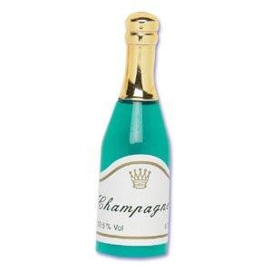 12-Piece Champagne Bottle Cupcake Toppers for Wedding, Birthday & Party Decorations - Edible Cake Decorations for Celebrations & Special Events
