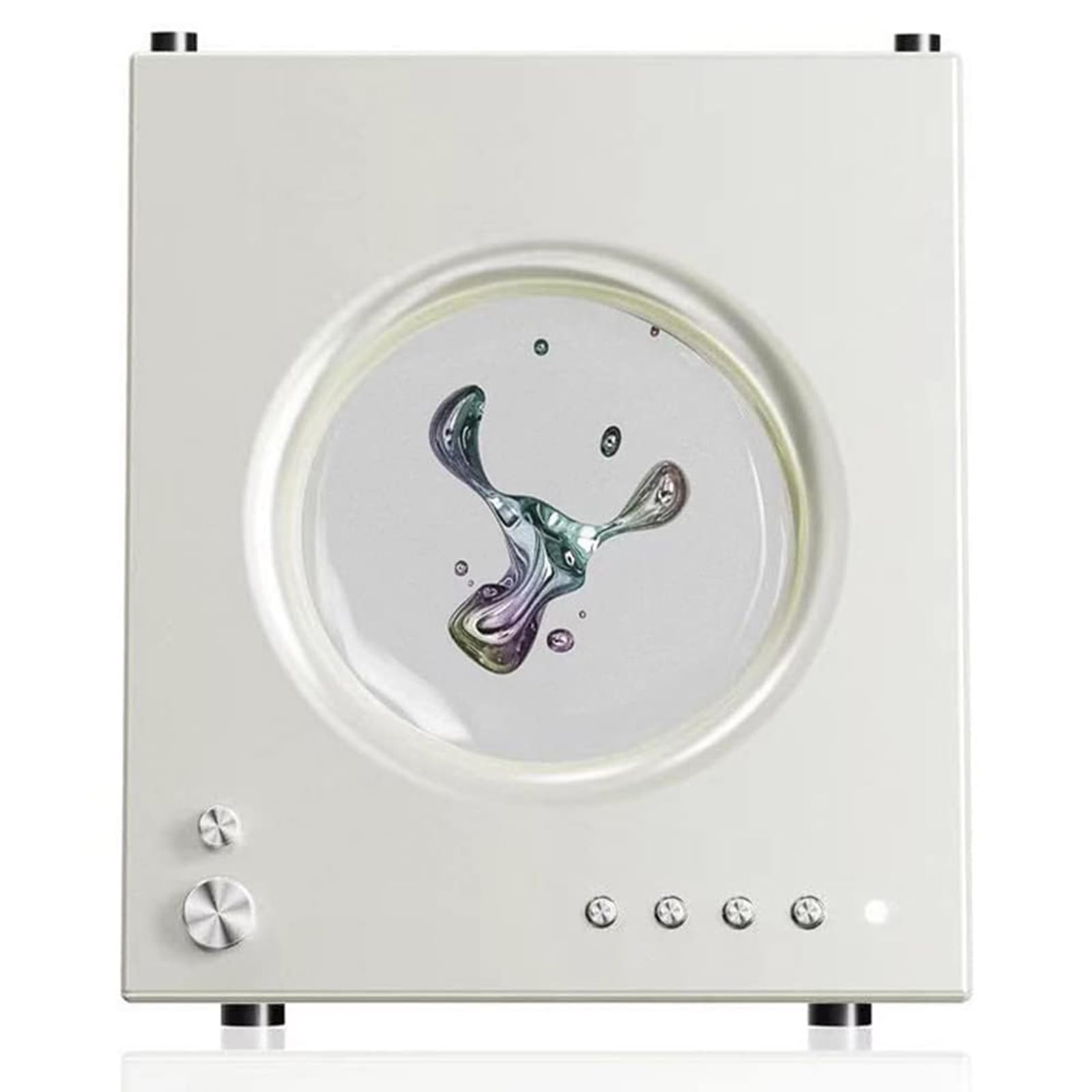 360° Dancing Ferrofluid Magnetic Speaker - Wireless Bluetooth Connection with Shocking Bass & 3D Stereo - 304 Mirror Back Design - Perfect for Home, Office, TV & Computer Desktop Decor - Great for Parties, Gaming & Relaxation