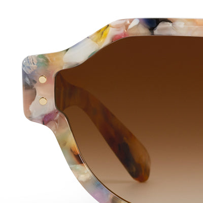 Astor Gelato Sunglasses - Polarized UV Protection for Women & Men - Stylish Retro Round Frame for Beach, Driving & Outdoor Activities
