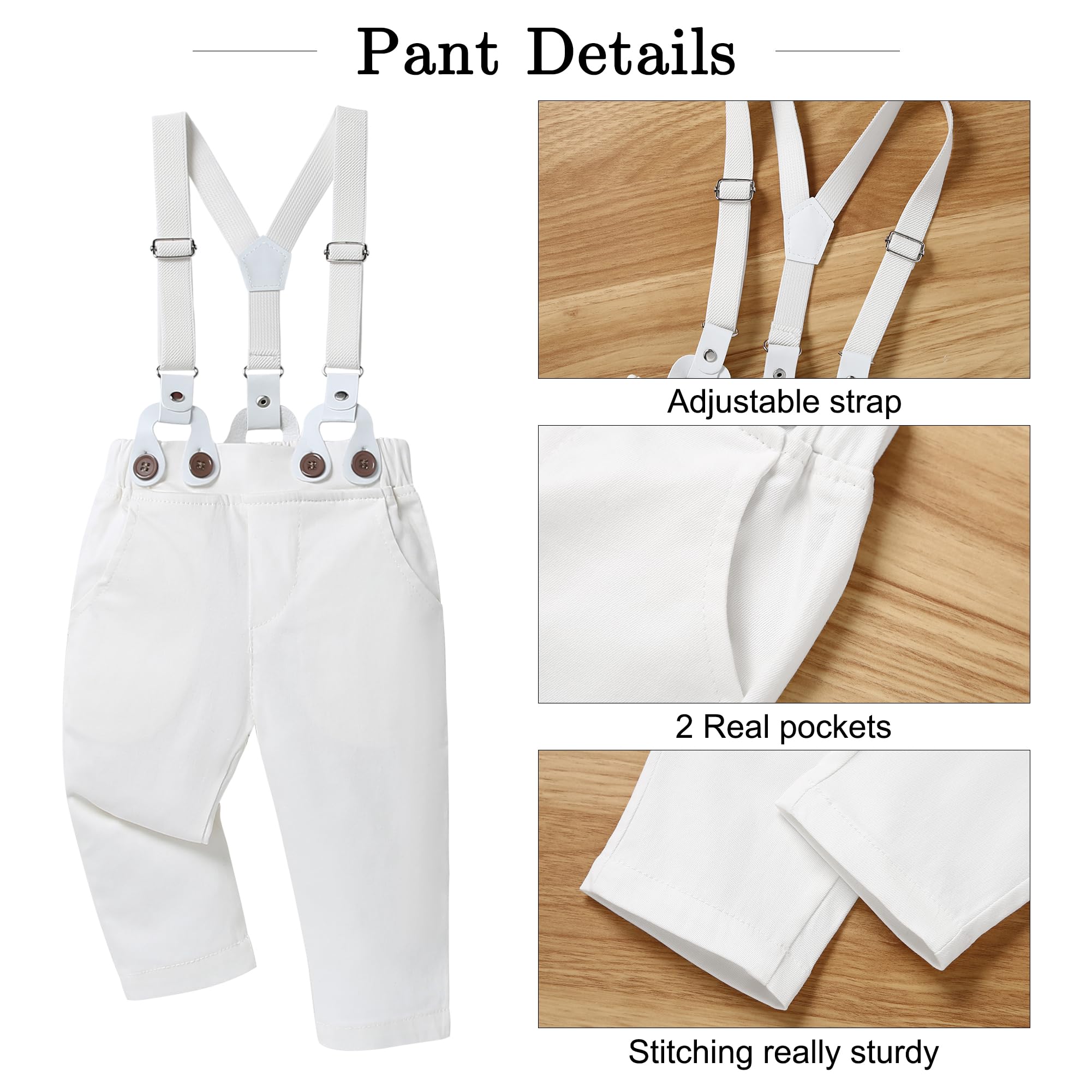 SANMIO Baby Boy Clothes 4-Piece Set 0-24 Months | Baptism, Easter & Christmas Outfits for Newborns & Toddlers | Perfect for Church, Holidays & Special Occasions