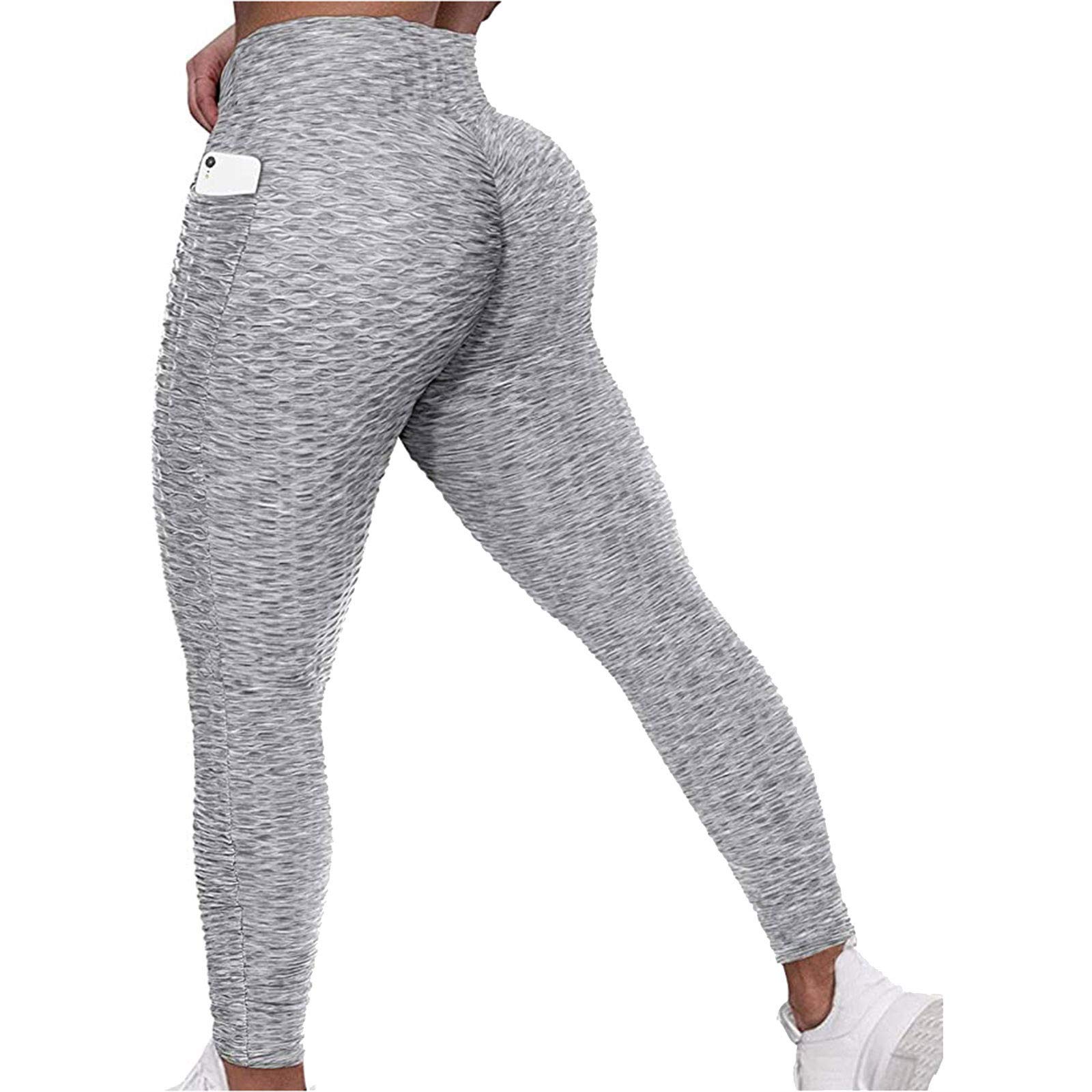 Pomobie High Waist Yoga Pants for Women - TikTok Famous Tummy Control Leggings with Booty Lifting Design | Perfect for Workout, Running & Everyday Wear