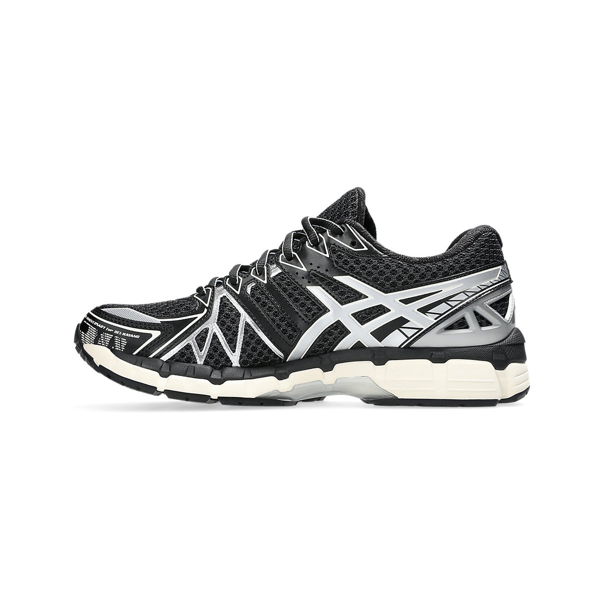 ASICS Gel Kayano 20 Running Shoes for Men - Black & Silver (2025) | Lightweight Cushioned Support for Marathon, Jogging & Gym Workouts