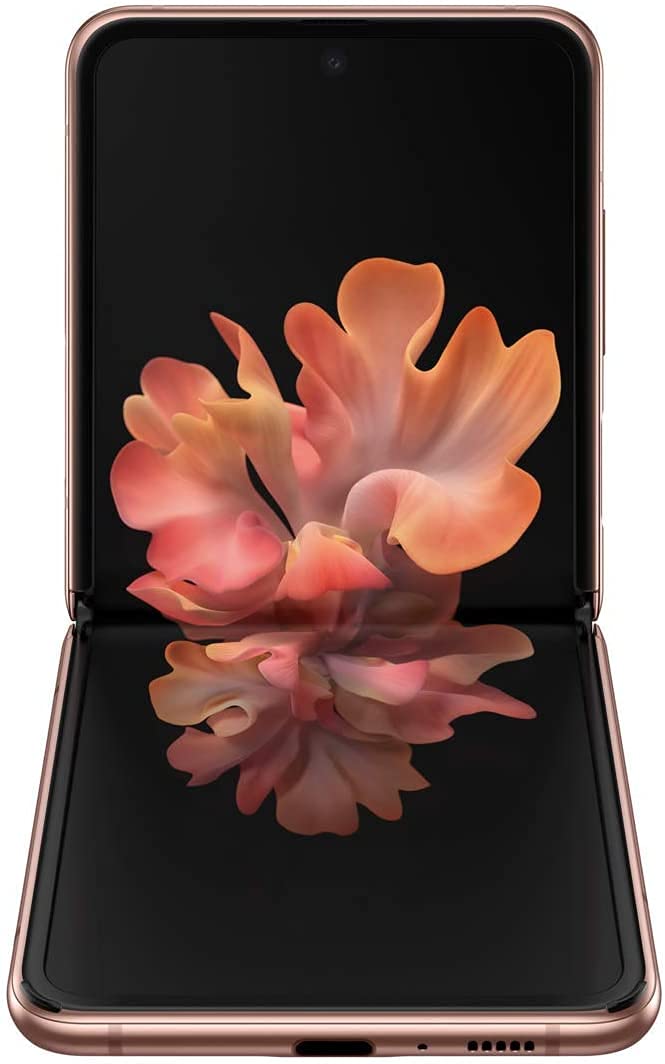 Samsung Galaxy Z Flip 5G Unlocked Smartphone - US Version 256GB Mystic Bronze (Renewed) | Foldable Phone for Work, Travel & Stylish Selfies