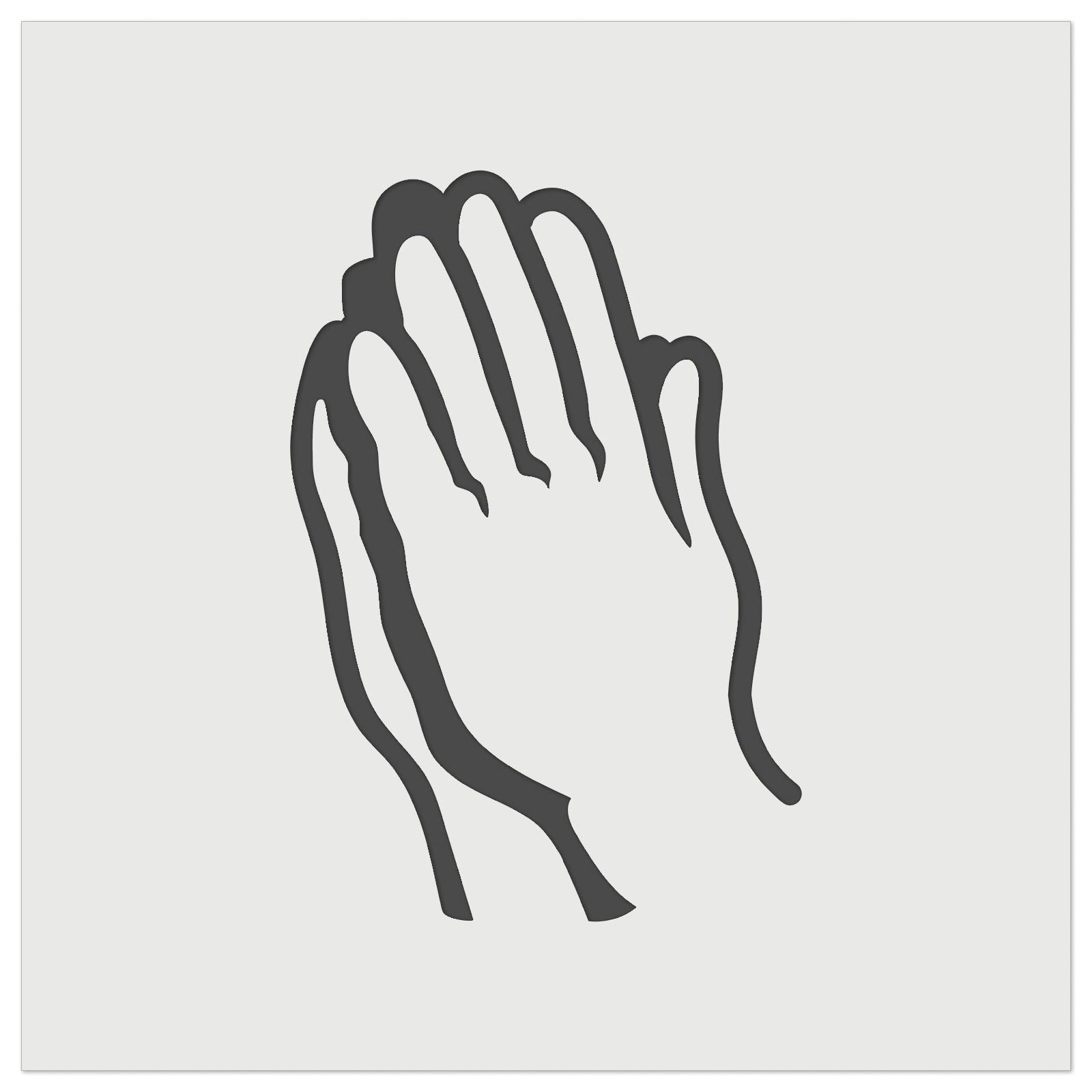 5.5 Inch Praying Hands Wall Cookie DIY Craft Reusable Stencil - Perfect for Religious Baking, Home Decor & Holiday Cookie Making