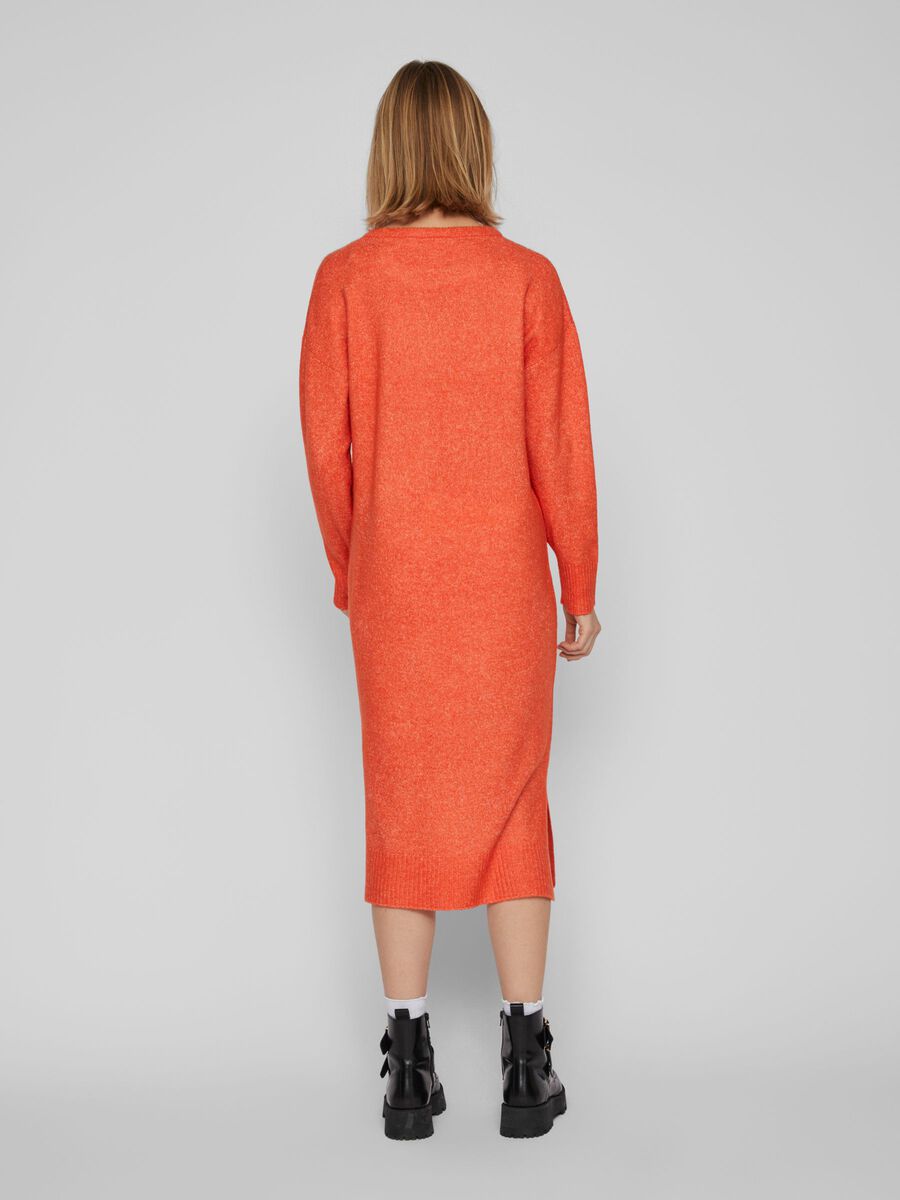 Kneela Knit Midi Dress for Women - Tigerlily & Melange Color Options | Comfortable Stretchy Fabric for Casual Wear, Office Outfits & Date Nights