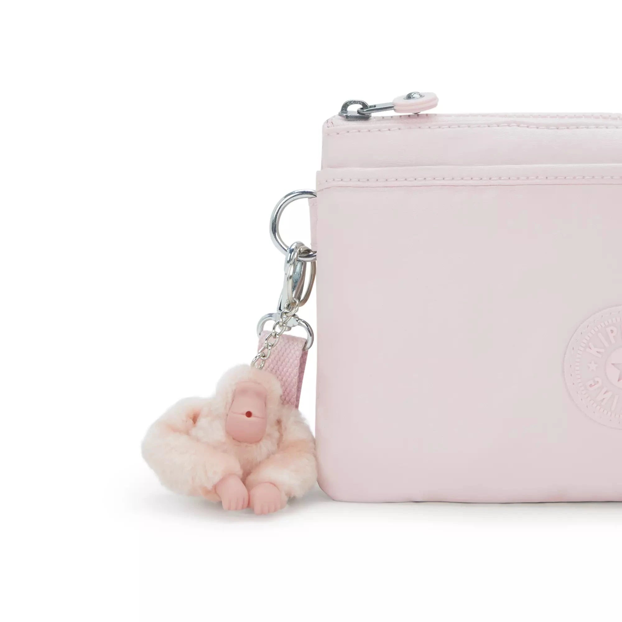 Kipling Riri Metallic Crossbody Bag - Pink Shine | Stylish Women's Shoulder Purse for Everyday Use, Travel & Shopping