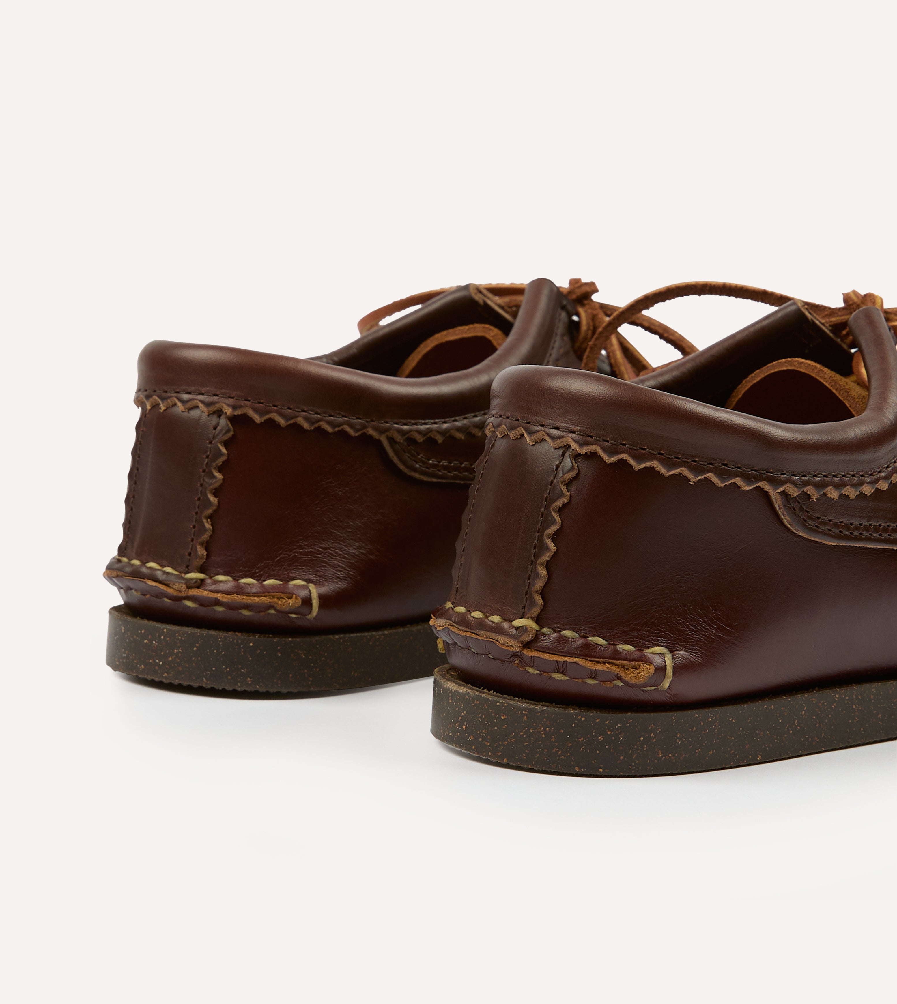 Yuketen Brown Kiltie Blucher Shoes with Camp Sole - Classic Men's Casual Moccasin for Outdoor Adventures & Everyday Wear