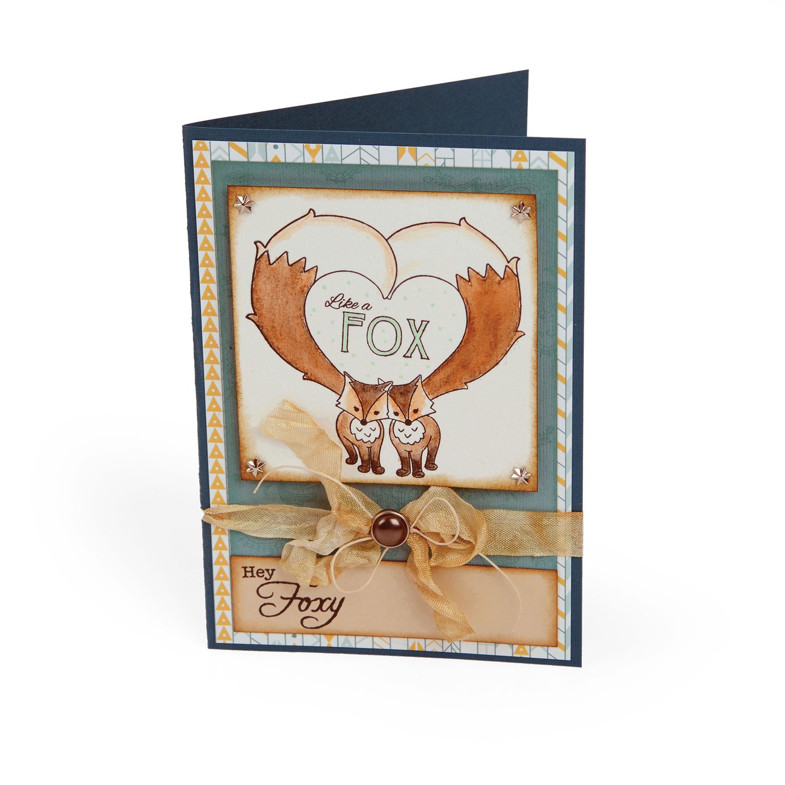 Sizzix 661142 Fox Tales Clear Stamps by Jen Long - Handmade Card Making, Scrapbooking & DIY Craft Supplies for Creative Projects
