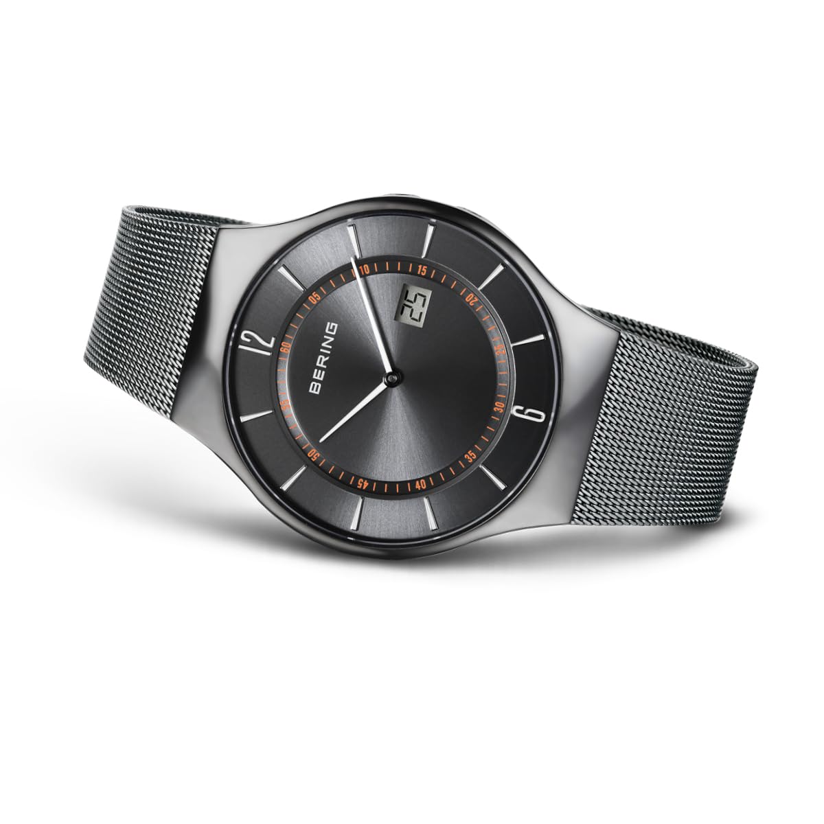 BERING Men's Watch - Radio Controlled Collection with Stainless Steel Case & Sapphire Glass, 51640-XXX, Stylish Bracelet for Business, Casual & Formal Occasions