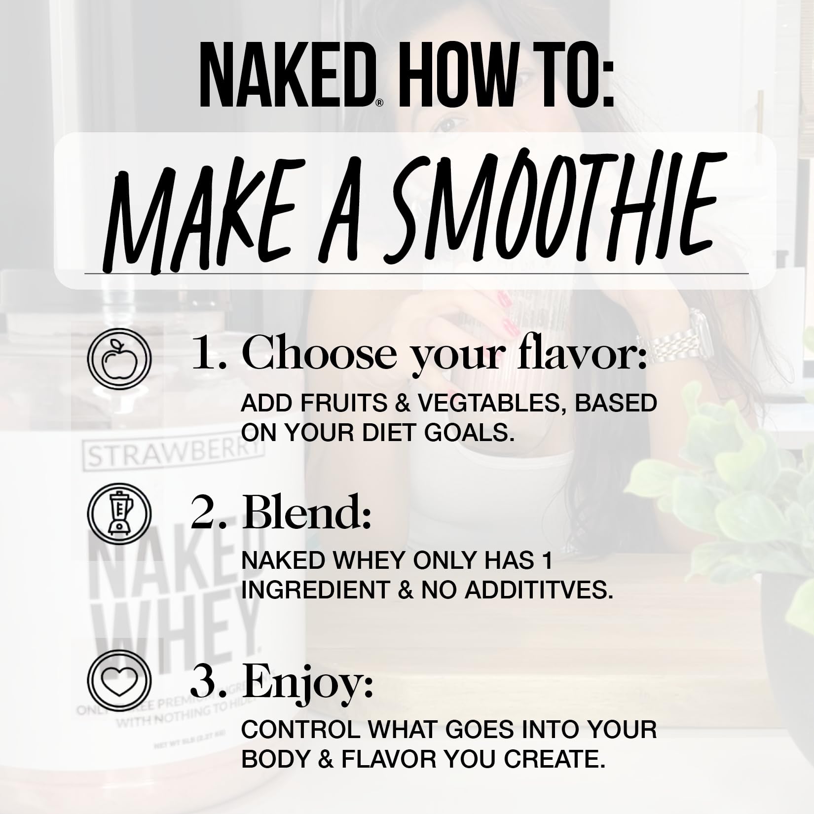 Naked Whey Chocolate Protein Powder - Grass Fed, Organic, Non-GMO, Soy & Gluten Free - Only 3 Ingredients (Whey, Organic Chocolate, Coconut Sugar) - 24 Servings for Post-Workout Recovery & Healthy Smoothies