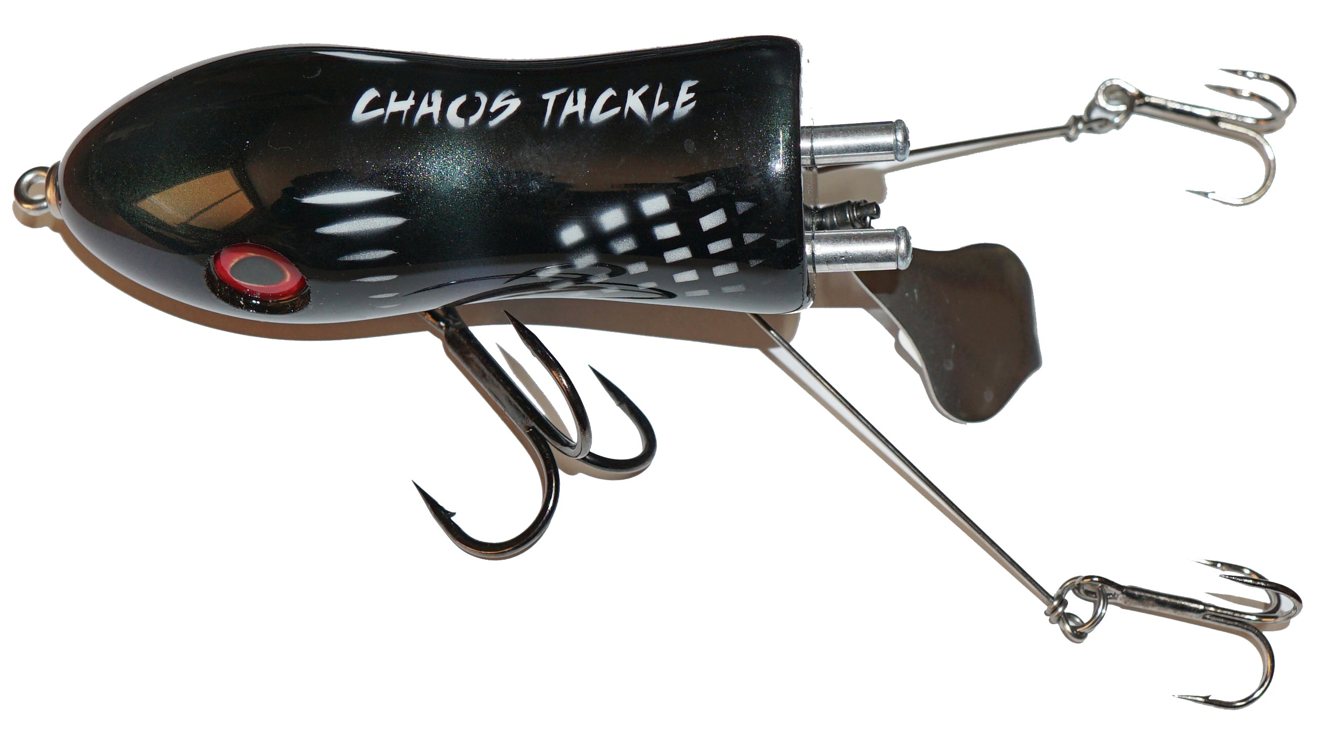 Chaos Big Mama Psycho Flaptail Fishing Lure - Topwater Bass Fishing Bait for Freshwater & Saltwater - Perfect for Bass, Pike, and Muskie Fishing