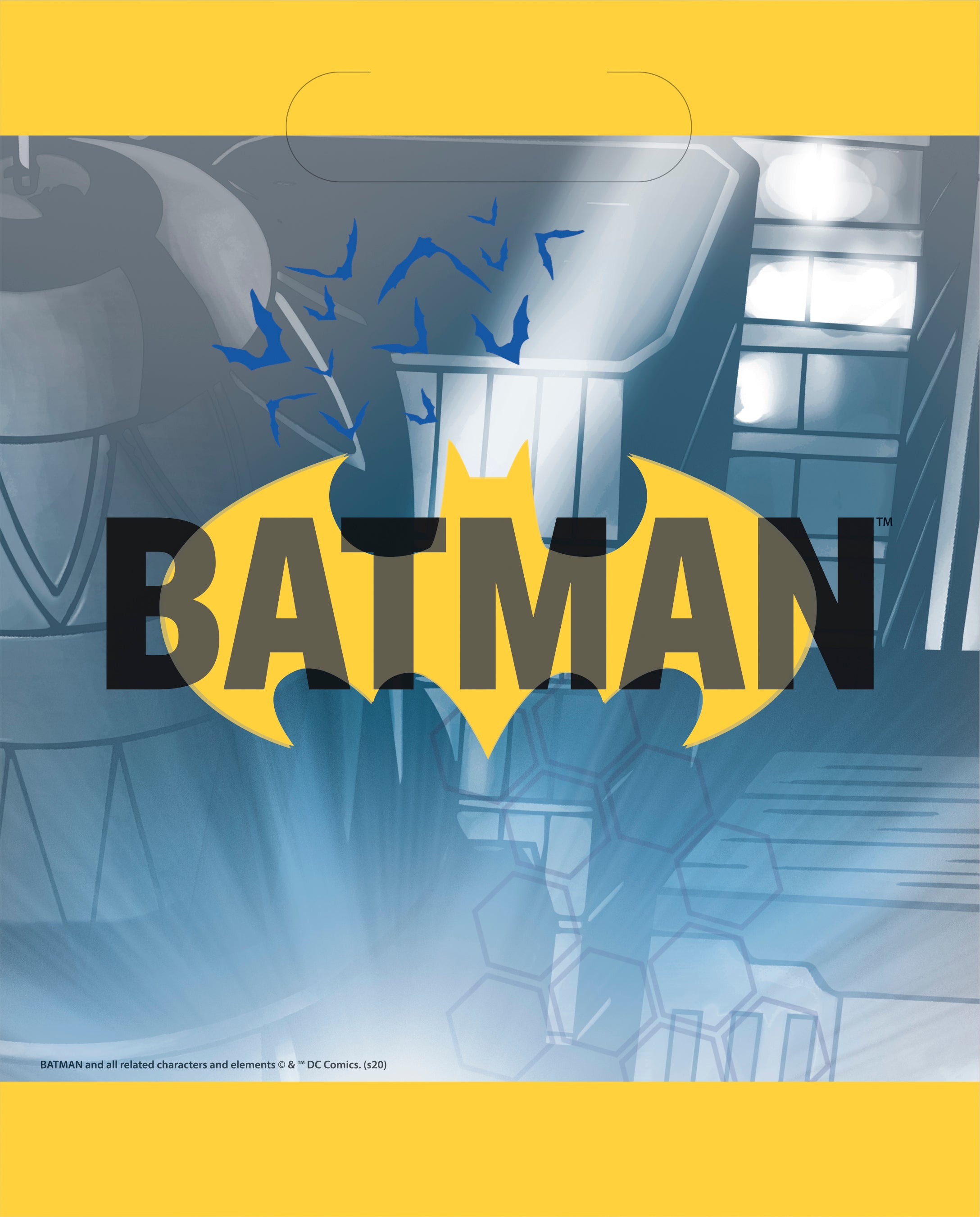 Batman Party Favor Bags 8-Pack - Superhero Themed Goodie Bags for Kids Birthday Parties & Halloween Treats
