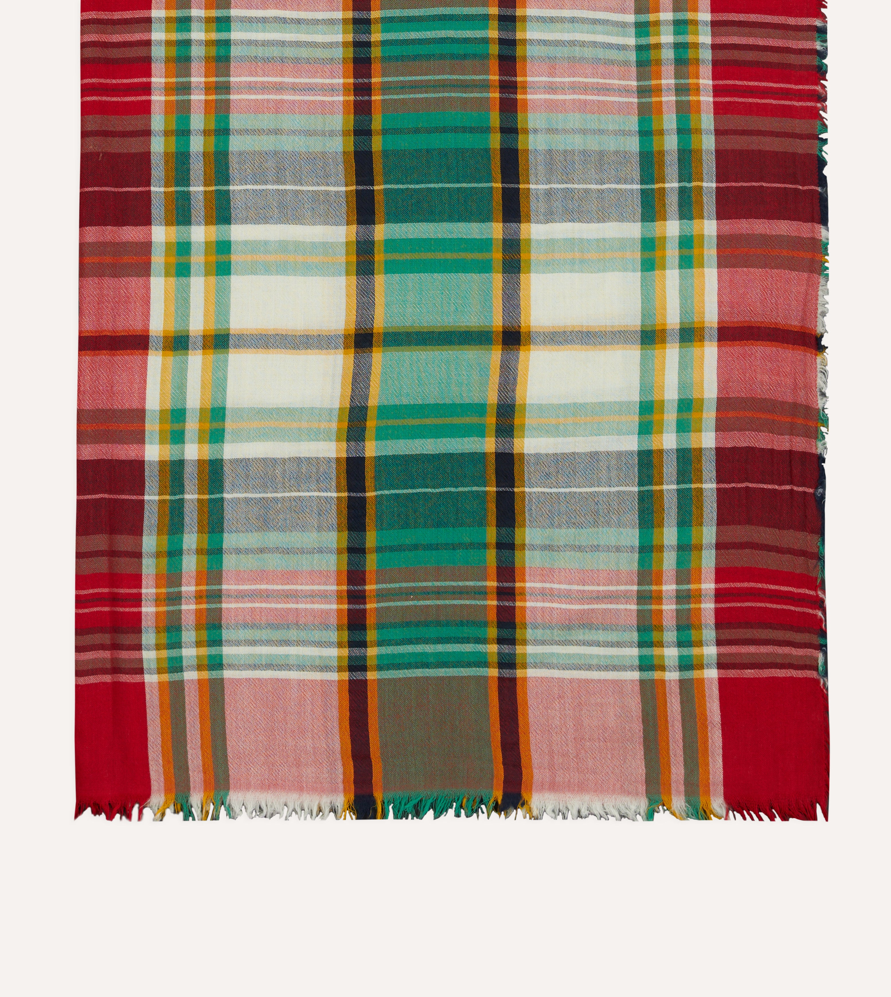 Warm Red and Green Tartan Check Wool Scarf - Classic Plaid Winter Accessory for Men & Women - Perfect for Christmas, Outdoor Activities & Cold Weather Fashion