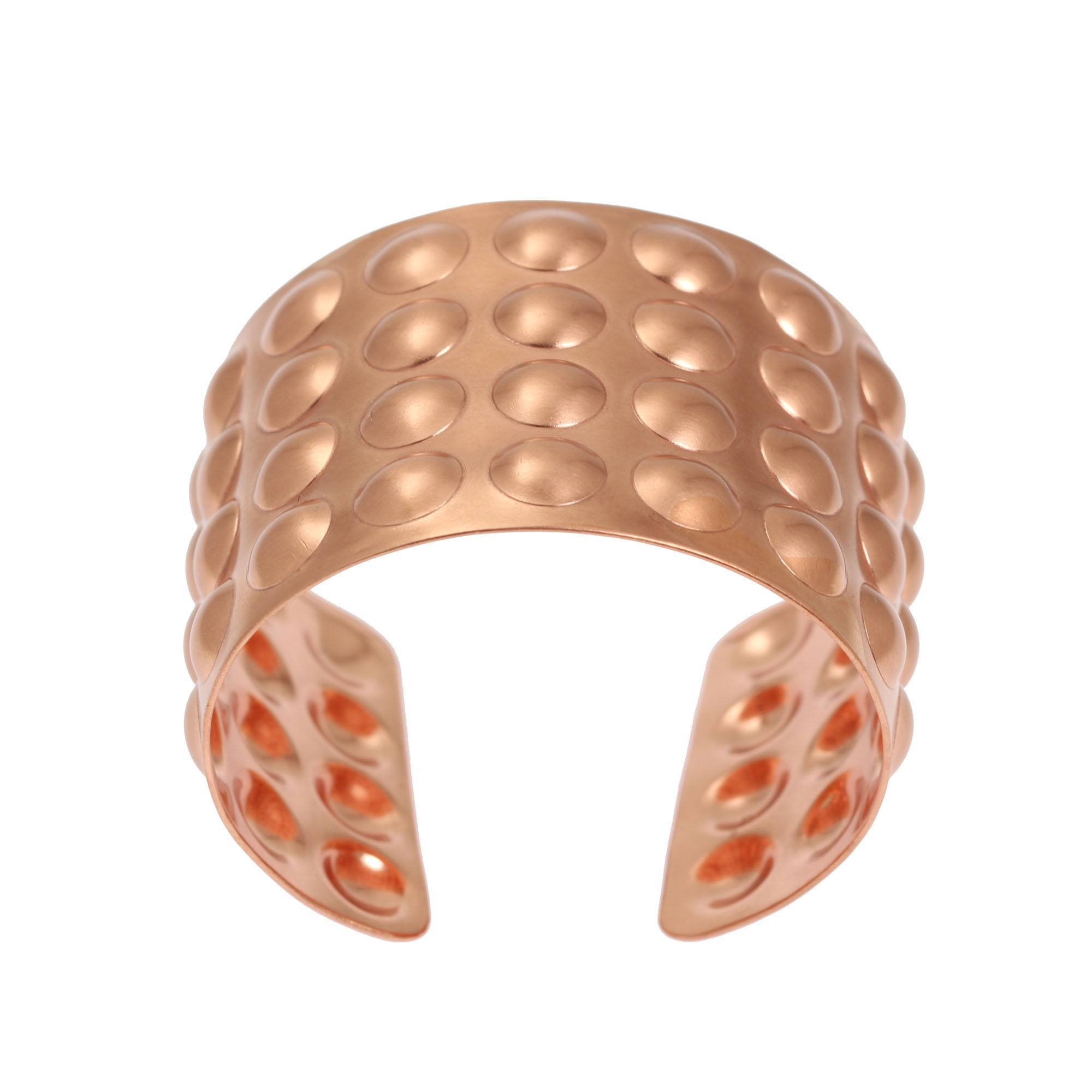 Brushed Copper Bubble Wrap Cuff Bracelet for Women - Trendy Boho Jewelry Gift for Her - Perfect for Parties, Weddings & Everyday Wear