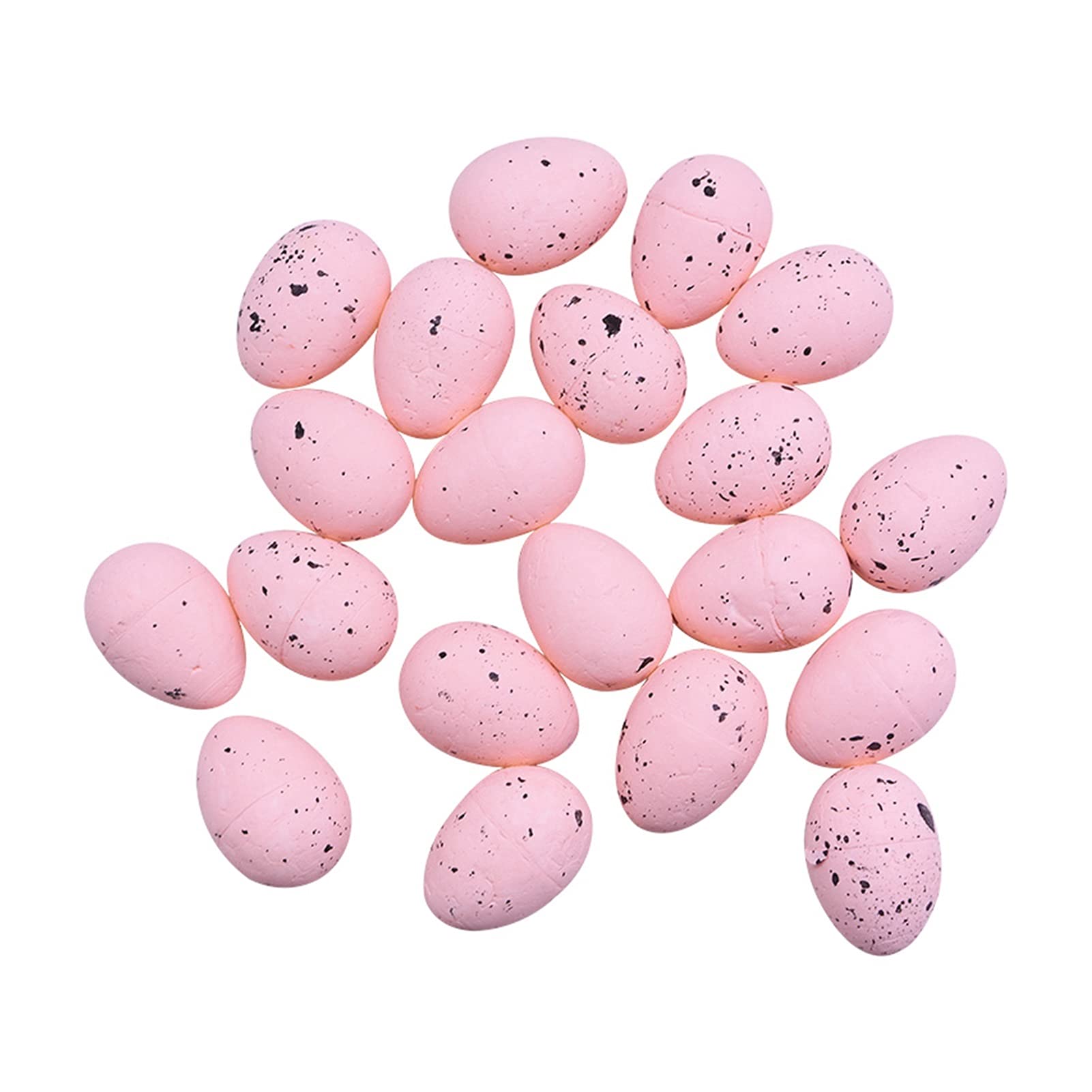 20Pcs 4cm Foam Easter Eggs - DIY Painted Bird Pigeon Eggs for Easter Party Decorations, Kids Crafts & Home Decor | Easter Gift Favors, Festive Spring Party Supplies (Pink) - Perfect for Easter Egg Hunts, Classroom Activities & Spring Home Decor