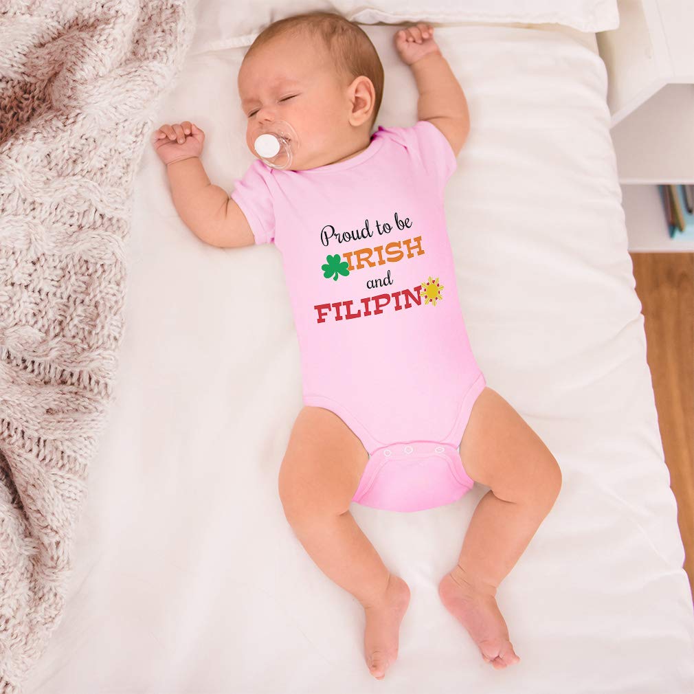 Custom Irish-Filipino Baby Bodysuit | Cute Cotton Outfit for Boys & Girls | St. Patrick's Day & Family Events