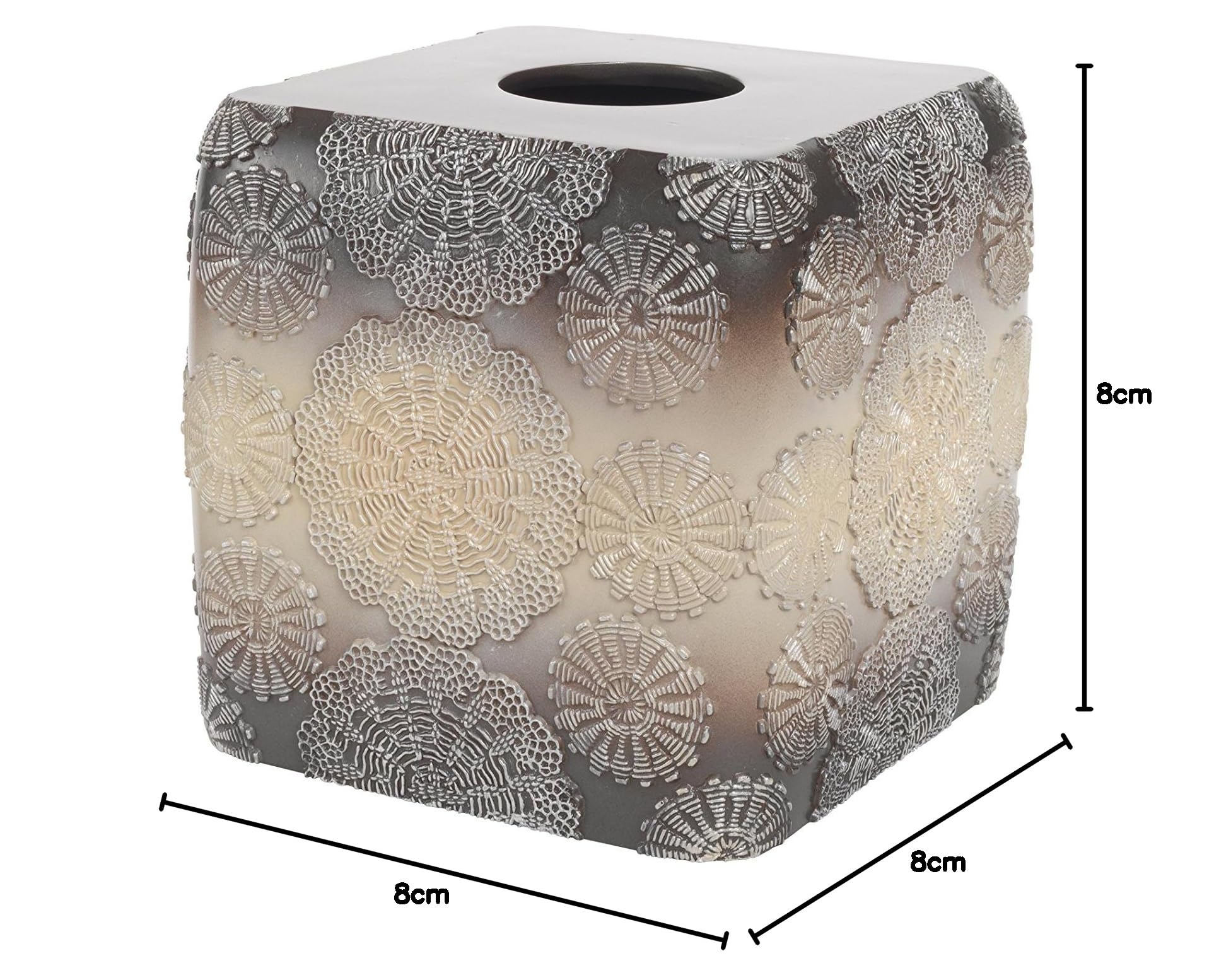 Fallon Decorative Tissue Box Cover - Elegant Bathroom Home Decor for Fall & Winter Seasons | Perfect for Living Room, Bedroom, and Guest Bathroom Organization