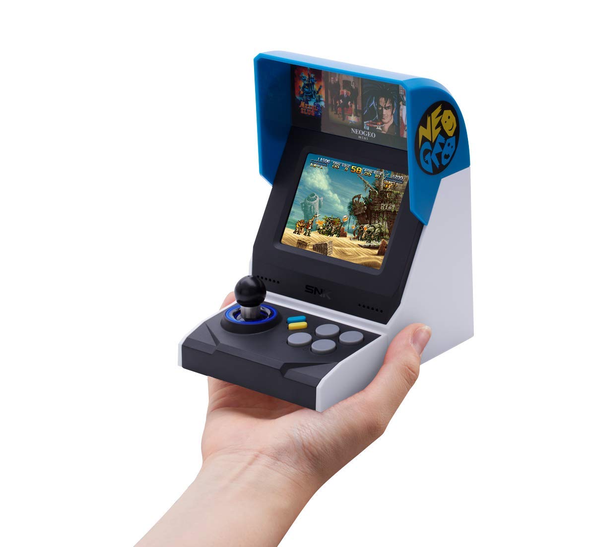 NEOGEO Mini Console International Edition with 2 Controllers & HDMI Cable - 40 Preloaded Retro Games for Home Entertainment & Gaming Parties