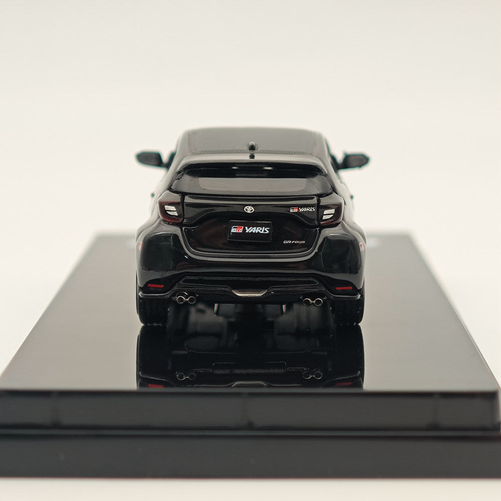 1:64 Toyota GR Four YARIS RZ High Performance Diecast Model Car - Precious Black Pearl | Hobby Japan HJ642024GBK | Collectible Toy Car for Display & Racing Enthusiasts