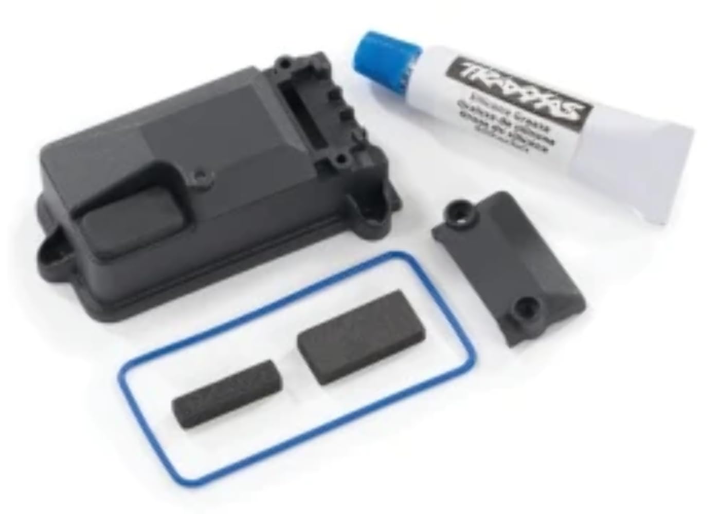 Traxxas 8224X Receiver Box Cover - Waterproof Dustproof Protection for #8224 Receiver Box & #2260 BEC - Perfect for RC Cars, Trucks & Off-Road Vehicles