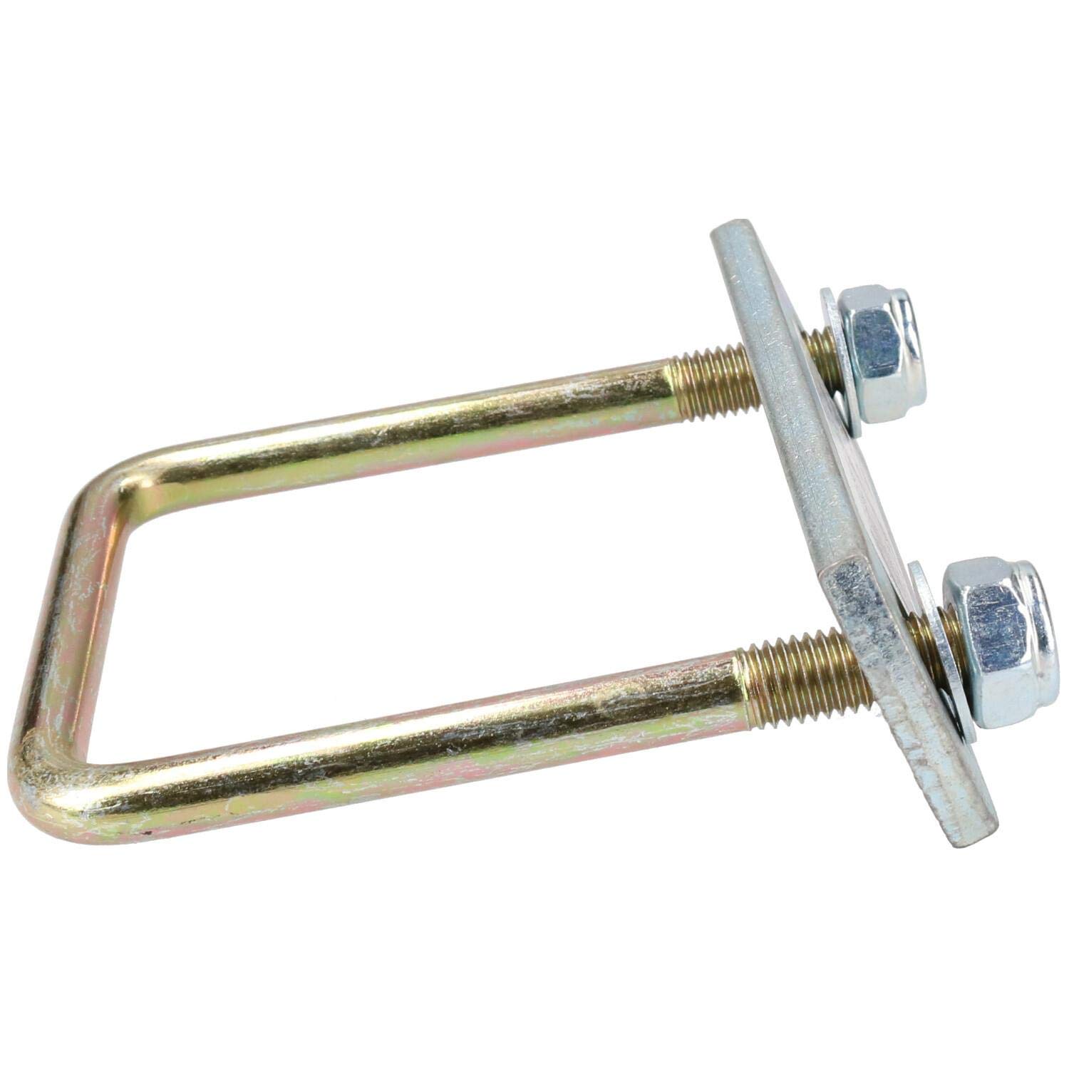 High Strength 8 Pack M10 70mm x 100mm U-Bolt and N-Bolt Kit with Plates & Nuts - Heavy Duty for Automotive, Marine, and Construction Applications