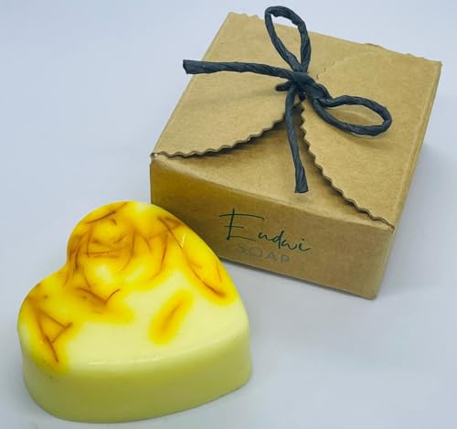 Premium Saffron Goat Milk Handmade Soap - 100% Natural Luxury Bath Bar for Soft & Glowing Skin - Perfect for Spa, Gift & Daily Skincare Routine