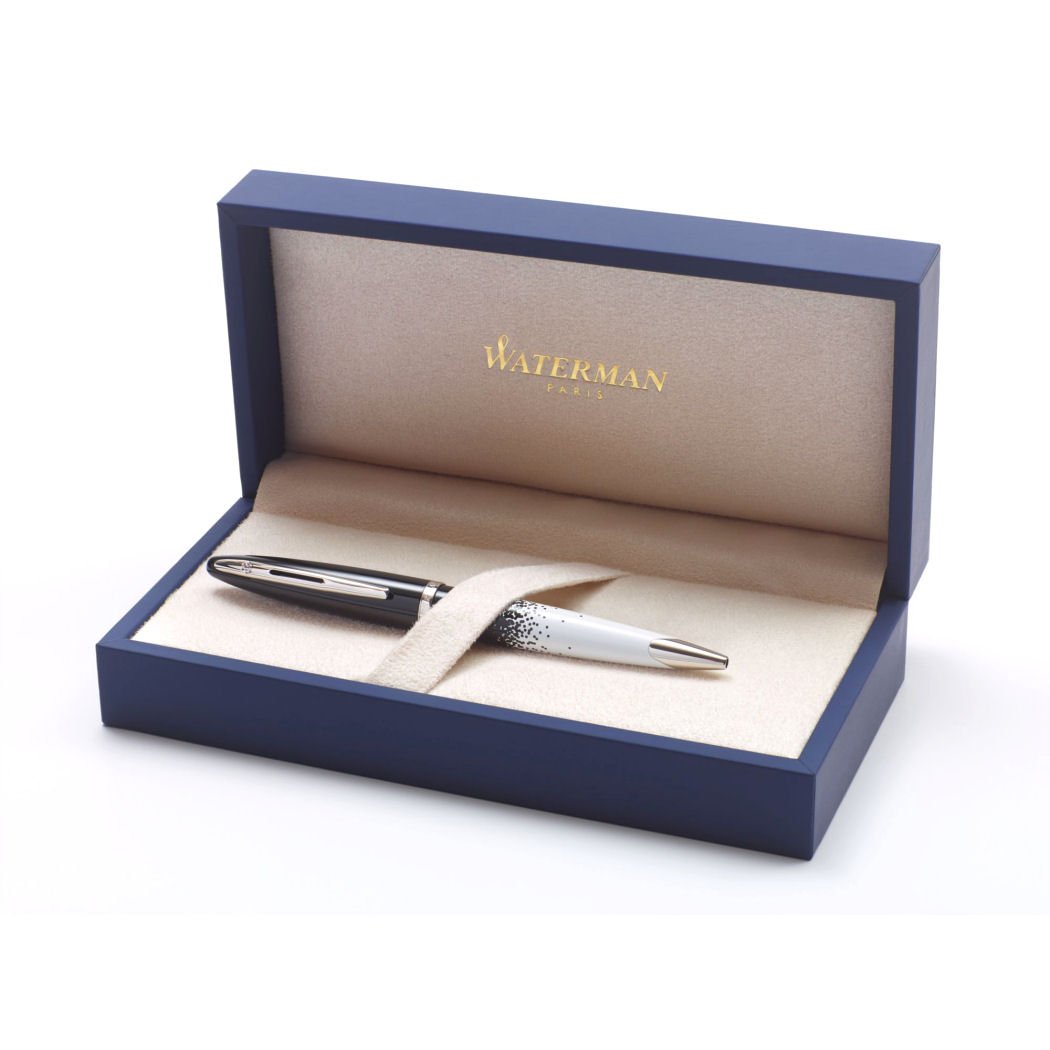 Waterman Ombres et Lumieres Medium Blue Ballpoint Pen with Refill - Premium Writing Instrument for Office, Business Gifts & Everyday Use (Model 1943323)