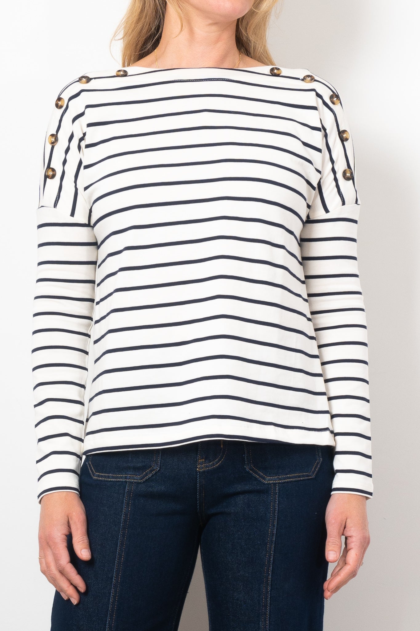 Kireina Juliette Striped Women's Tops - Casual Short Sleeve Blouse for Summer Outfits & Beach Wear