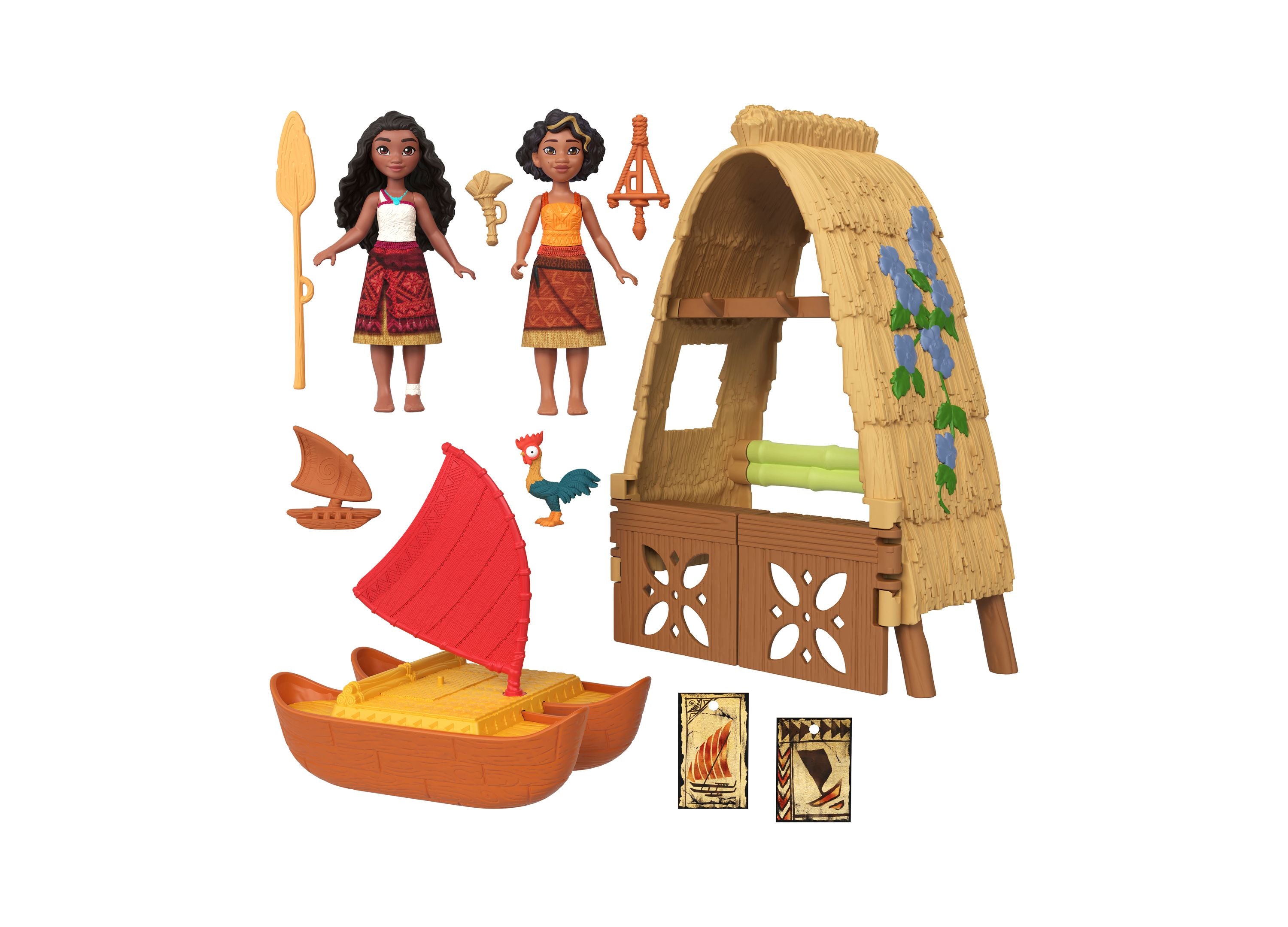 Disney Princess Moana 2 Loto's Workshop Playset Toy for Kids - Interactive Moana Adventure Playset with Figures & Accessories - Perfect for Birthday Gifts & Pretend Play