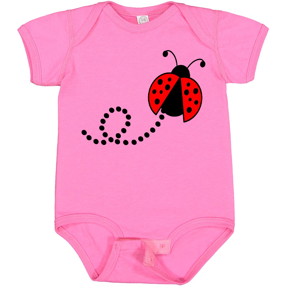 Inktastic Adorable Red Ladybug Baby Bodysuit - Soft Cotton Onesie for Newborns & Infants - Perfect for Family Photos, Baby Showers & Everyday Cute Outfits