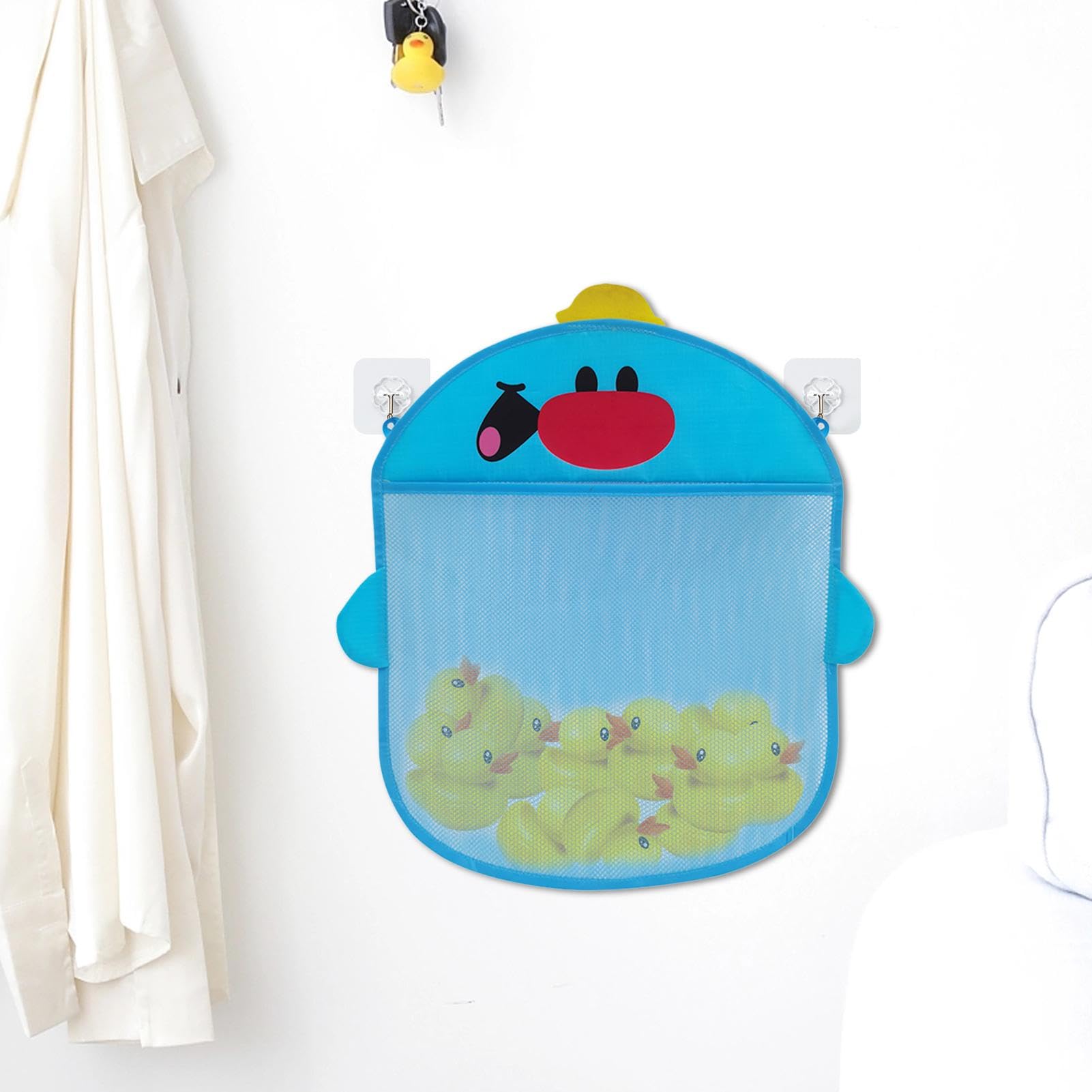 Bathtub Toy Storage Net Organizer - Waterproof Bath Toy Bag & Holder for Kids, Babies, Shampoo & Bath Accessories - Perfect for Bathtub, Shower & Poolside Use