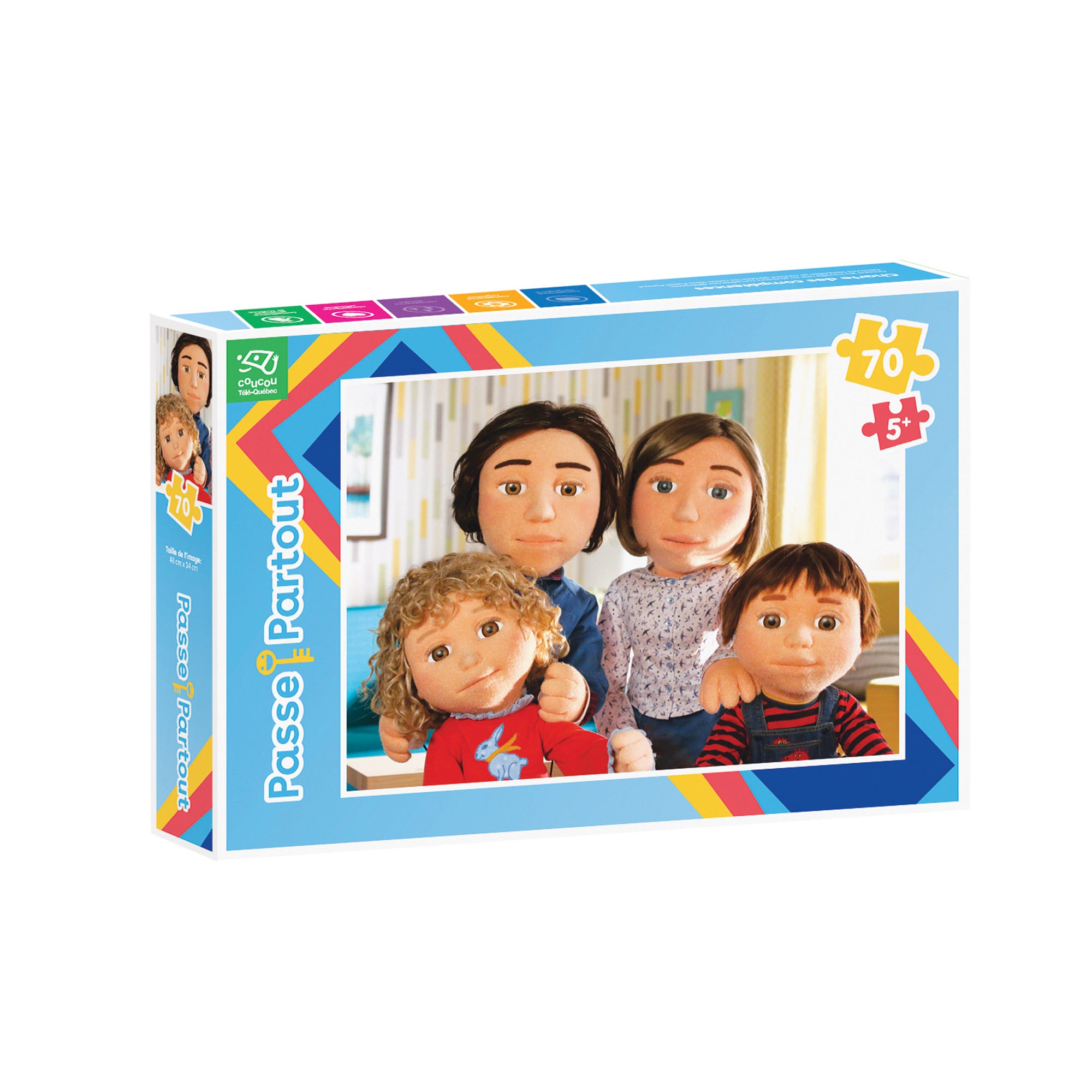70 Piece Puzzle - Passe Partout, La Famille de Canelle et Pruneau - Fun Family Activity for Kids & Adults - Perfect for Game Nights & Educational Play
