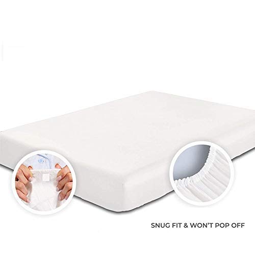 Luxurious 1800-TC Egyptian Cotton Queen Sheet Set - 6 Piece (1 Fitted Sheet, 1 Flat Sheet, 4 Pillowcases) for 10-12 Inch Deep Pocket Mattress - Breathable & Soft Light Blue Bedding - Perfect for Master Bedroom, Guest Room & Hotel Use